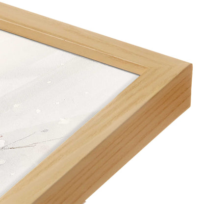 [Color:American Maple], Picture of art in a American Maple frame at an angle