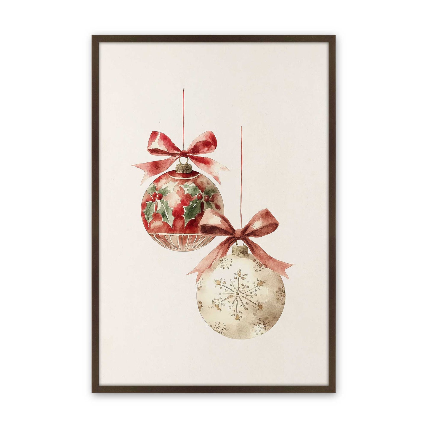 [Color:Brown], Picture of art in a Brown frame