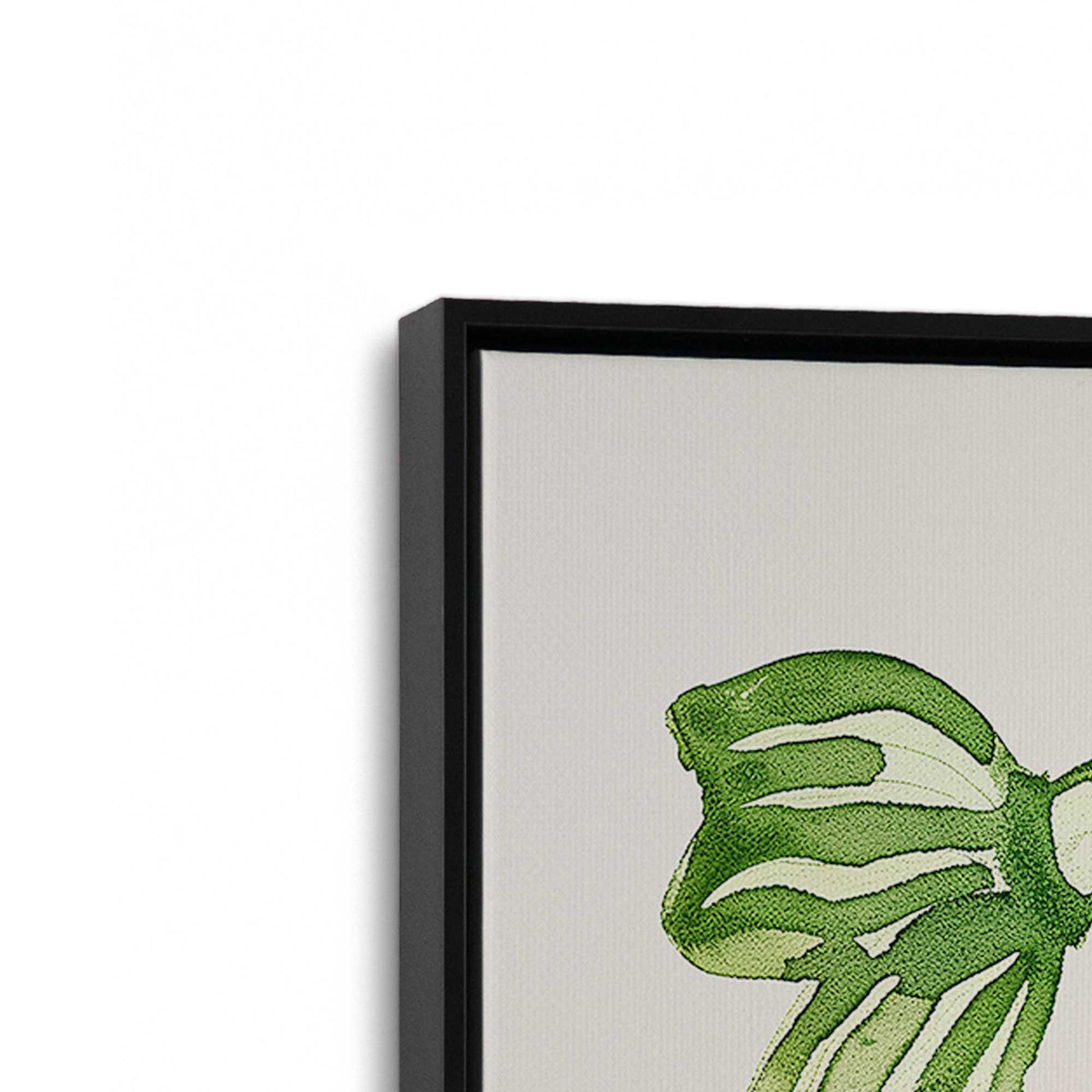 [Color:Satin Black], Picture of art in a Satin Black frame at an angle