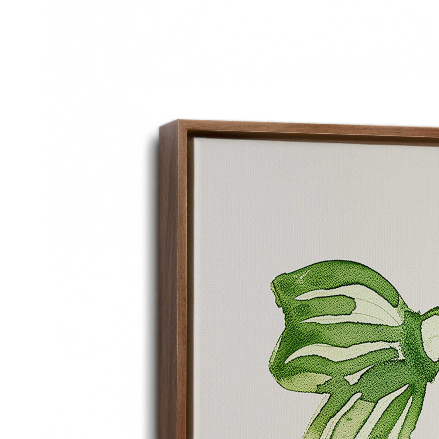 [Color:Walnut], Picture of art in a Walnut frame at an angle