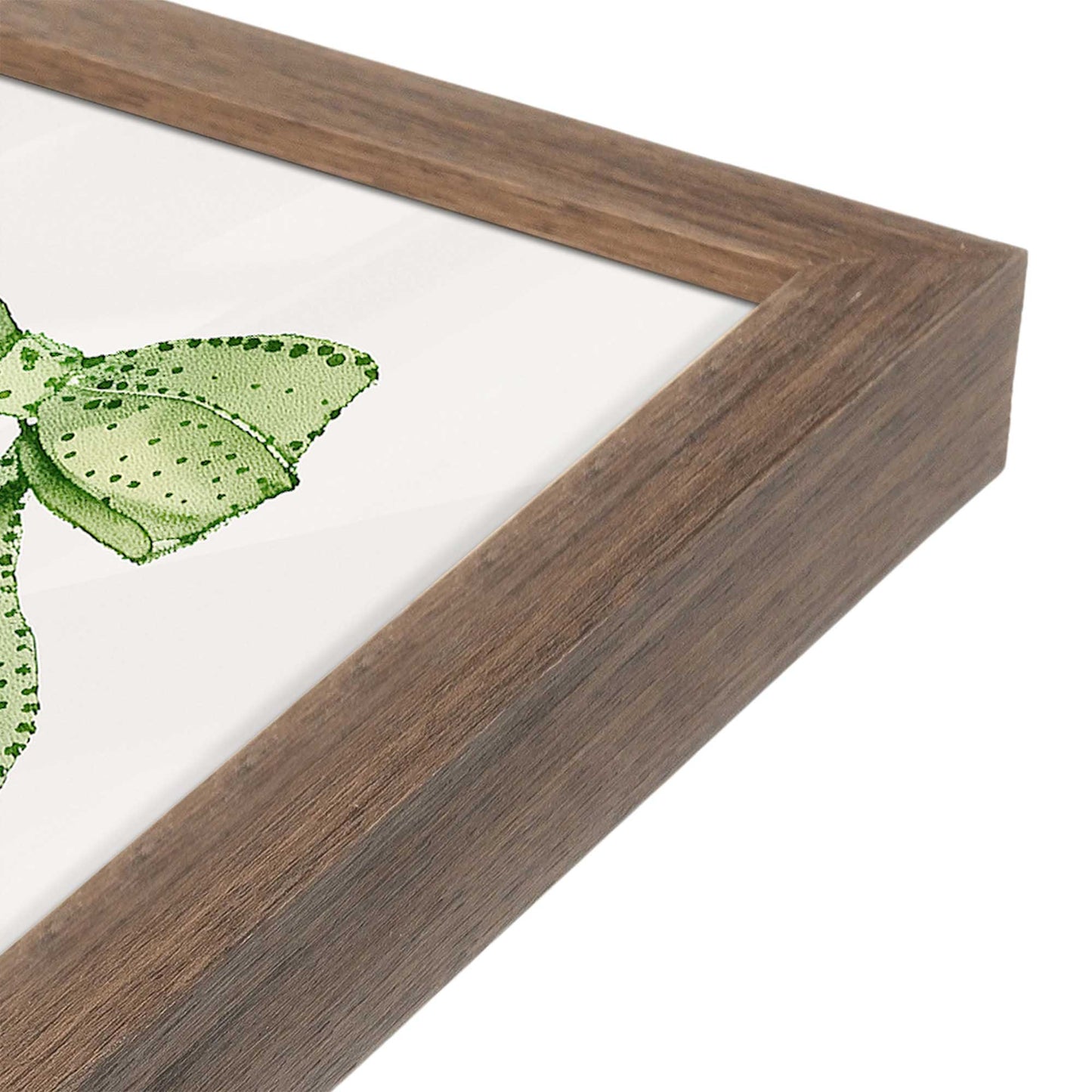 [Color:Walnut], Picture of art in a Walnut frame at an angle