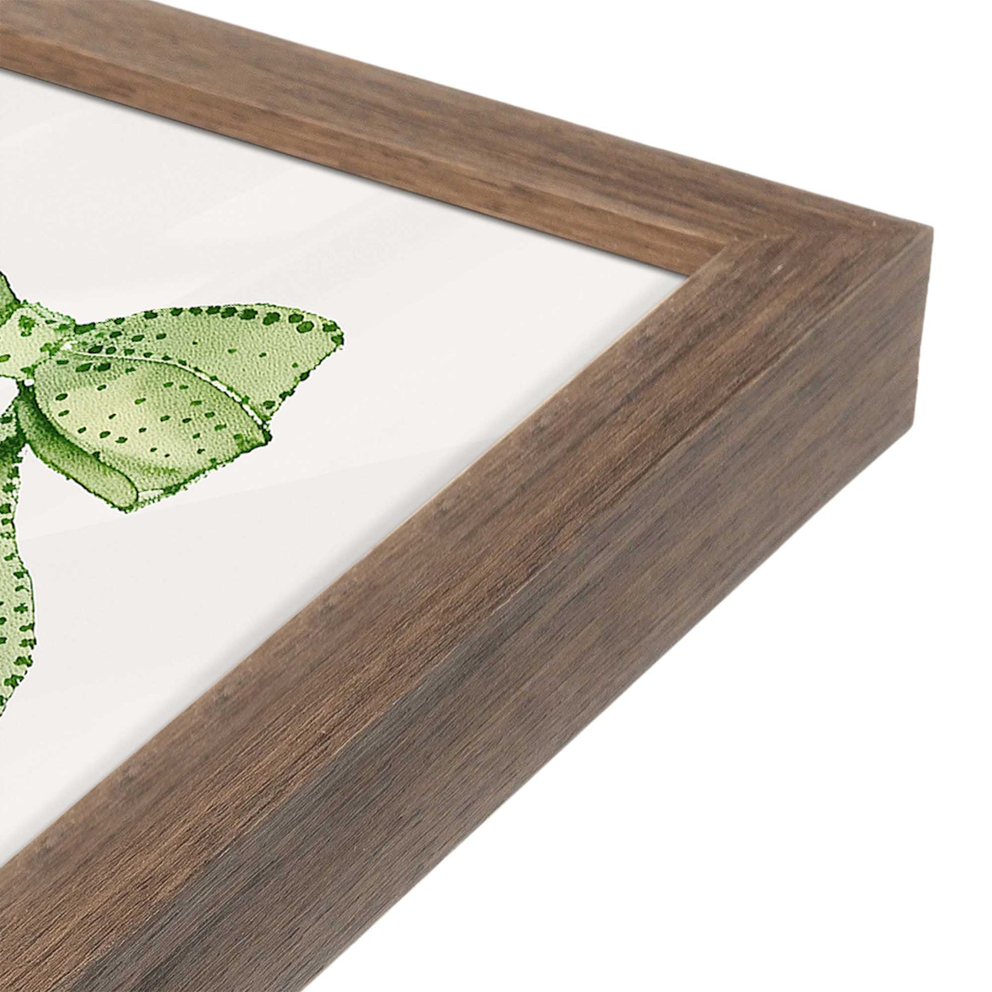 [Color:Walnut], Picture of art in a Walnut frame at an angle