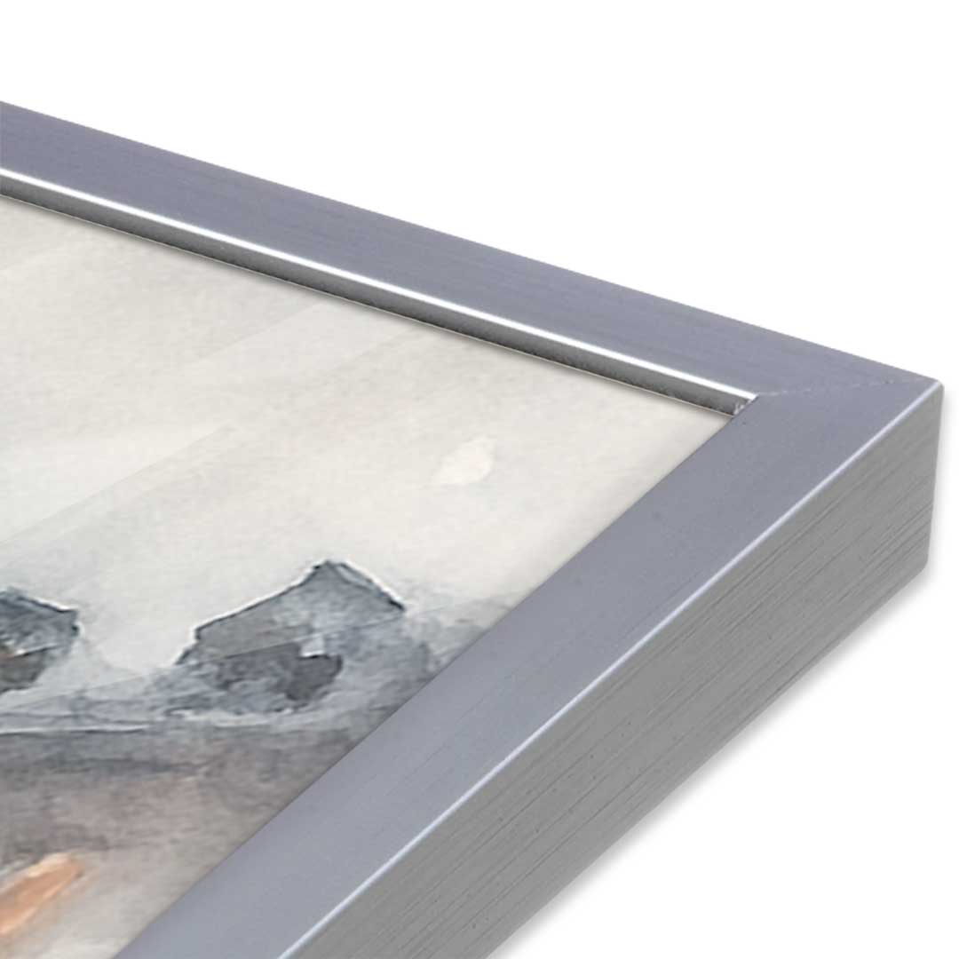 [Color:Polished Chrome], Picture of art in a Polished Chrome frame at an angle