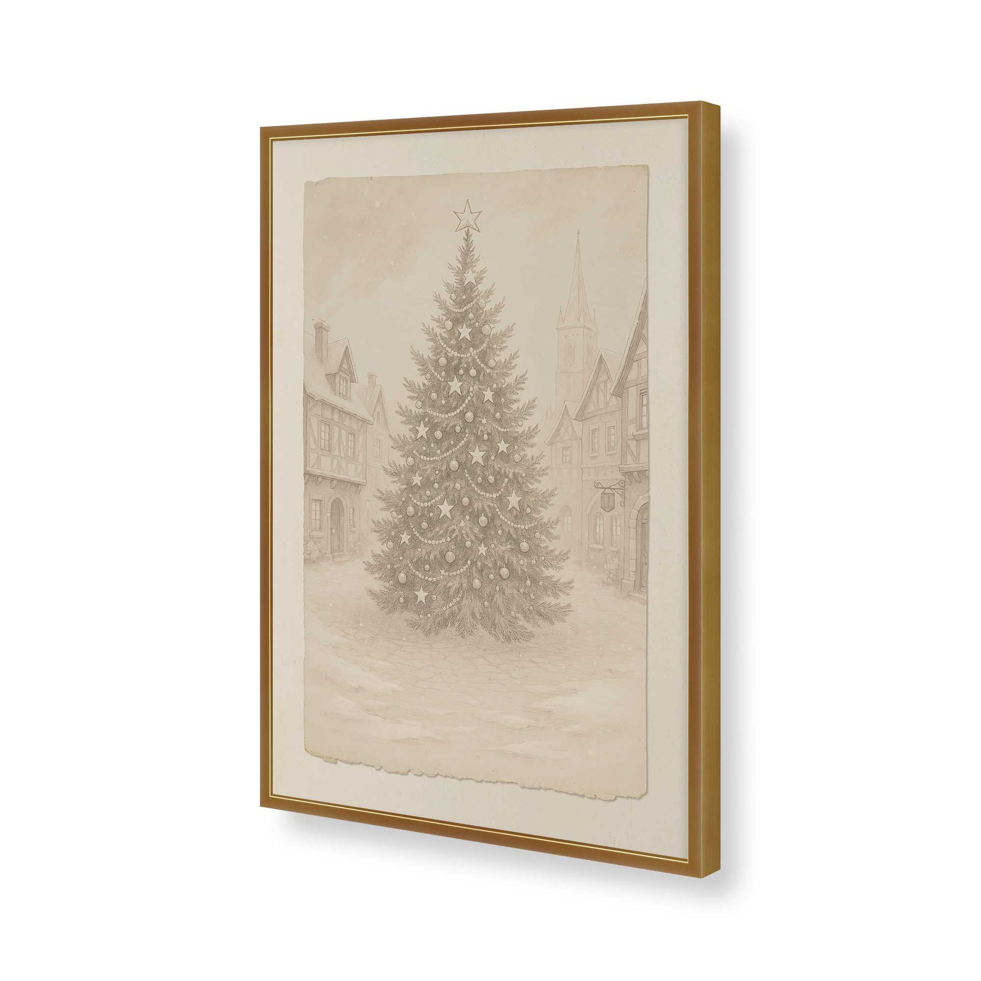 [Color:Polished Gold], Picture of art in a Polished Gold frame of the corner