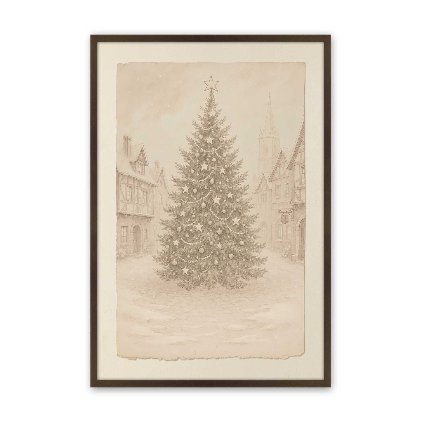 [Color:Belvinder Brown], Picture of art in a Belvinder Brown frame