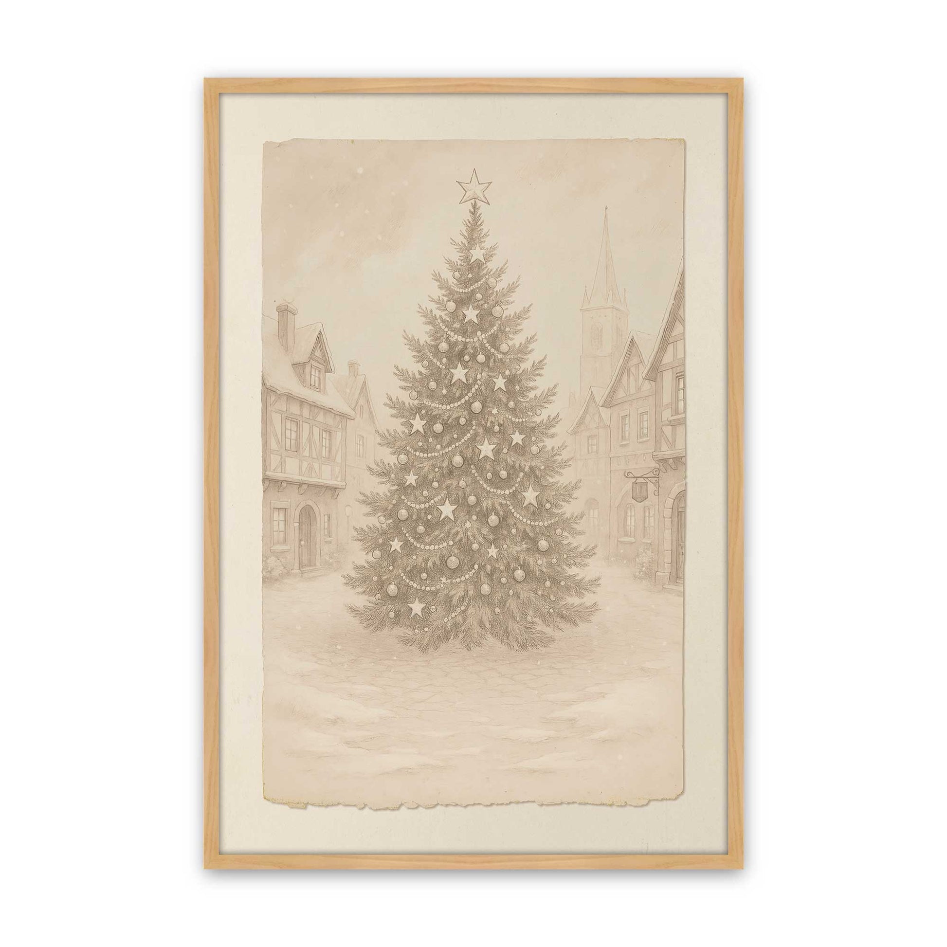 [Color:American Maple], Picture of art in a American Maple frame