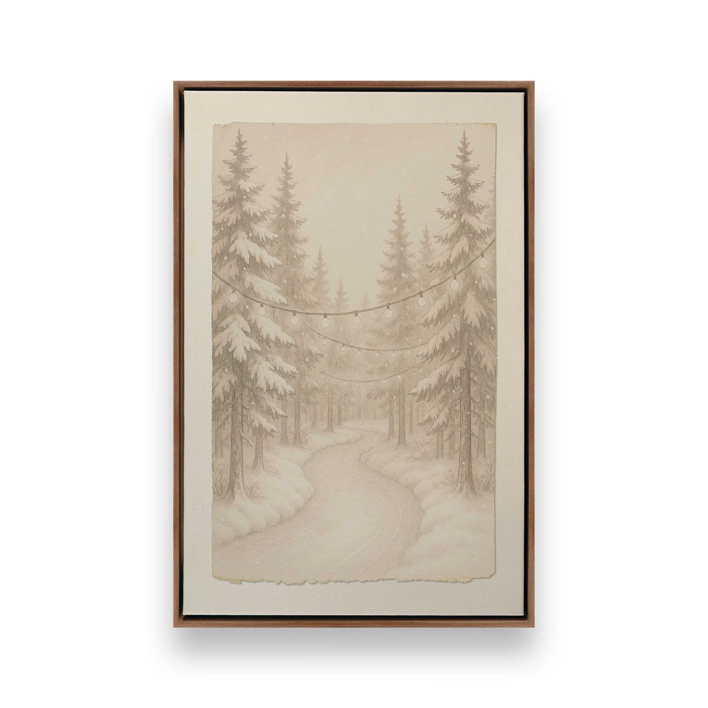 [Color:Walnut], Picture of art in a Walnut frame