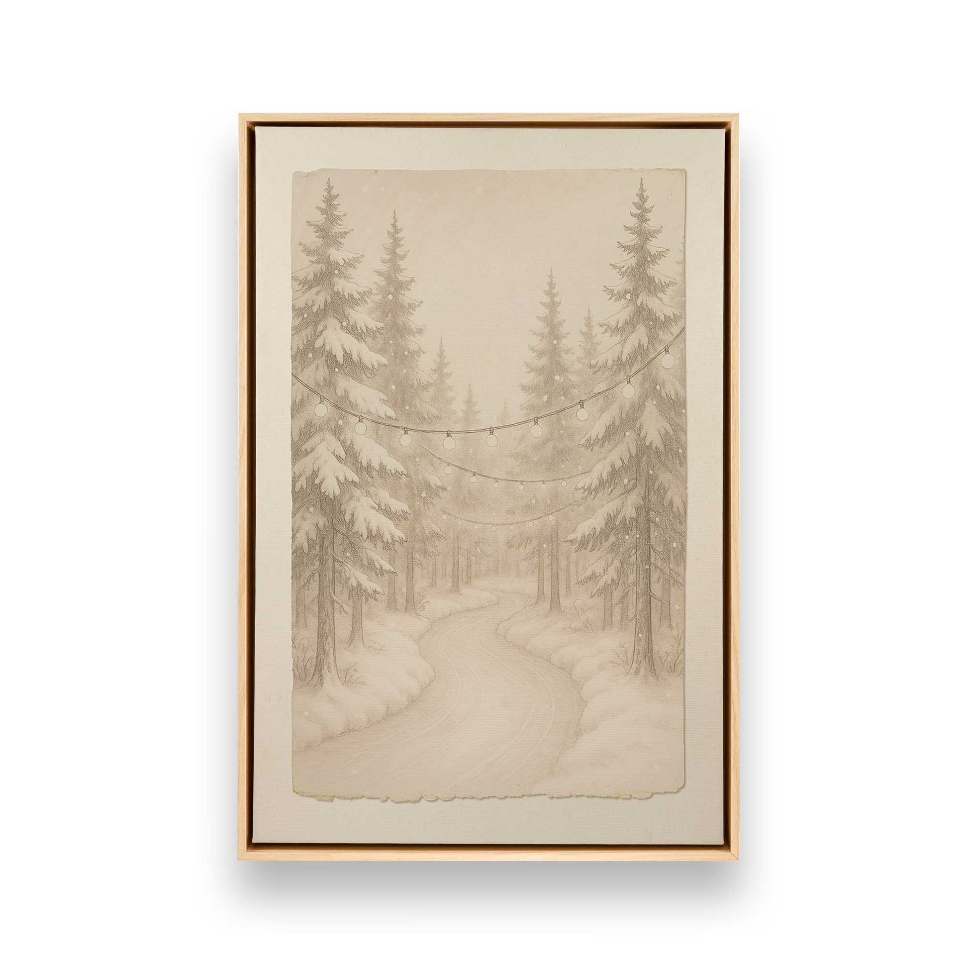 [Color:American Maple], Picture of art in a American Maple frame