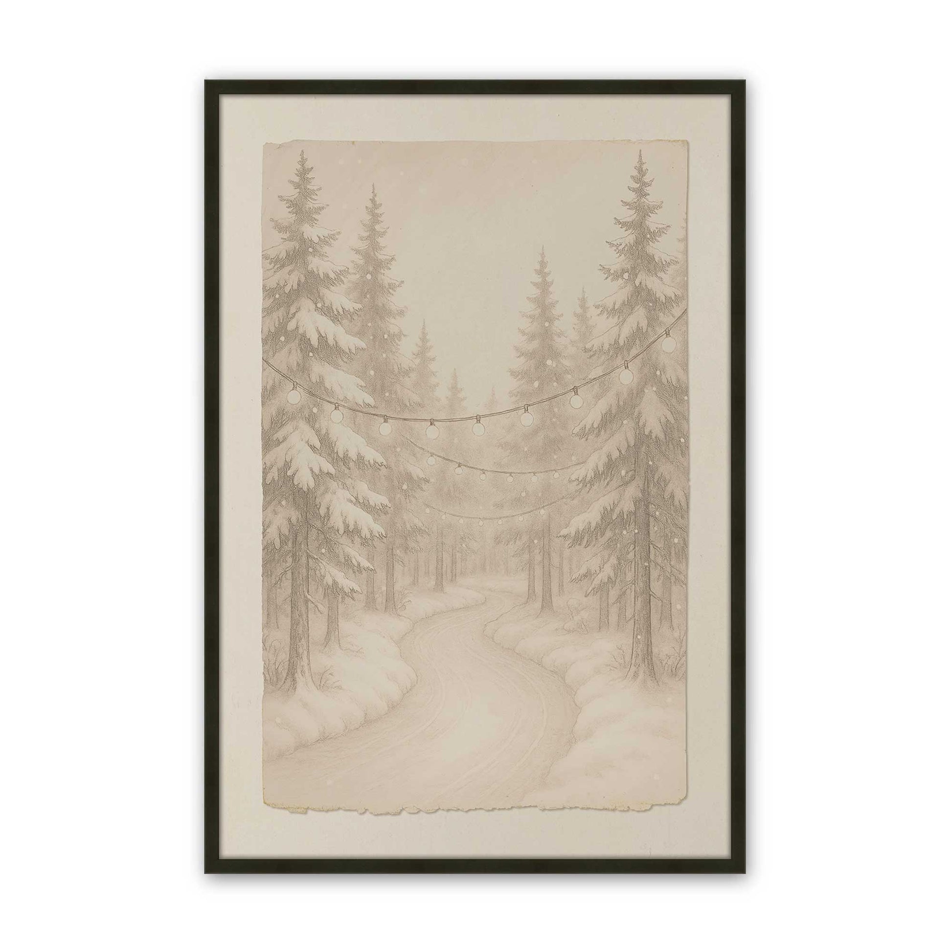 [Color:Satin Black], Picture of art in a Satin Black frame