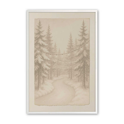 [Color:Opaque White], Picture of art in an Opaque White frame