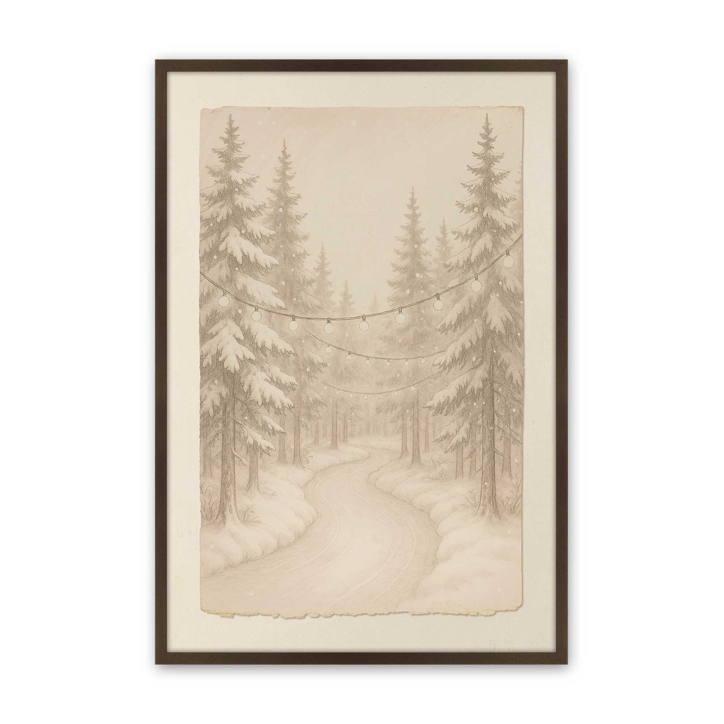 [Color:Belvinder Brown], Picture of art in a Belvinder Brown frame