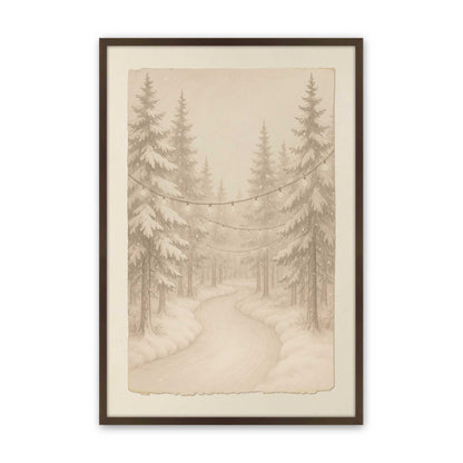 [Color:Belvinder Brown], Picture of art in a Belvinder Brown frame