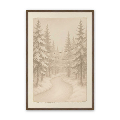 [Color:Walnut], Picture of art in a Walnut frame