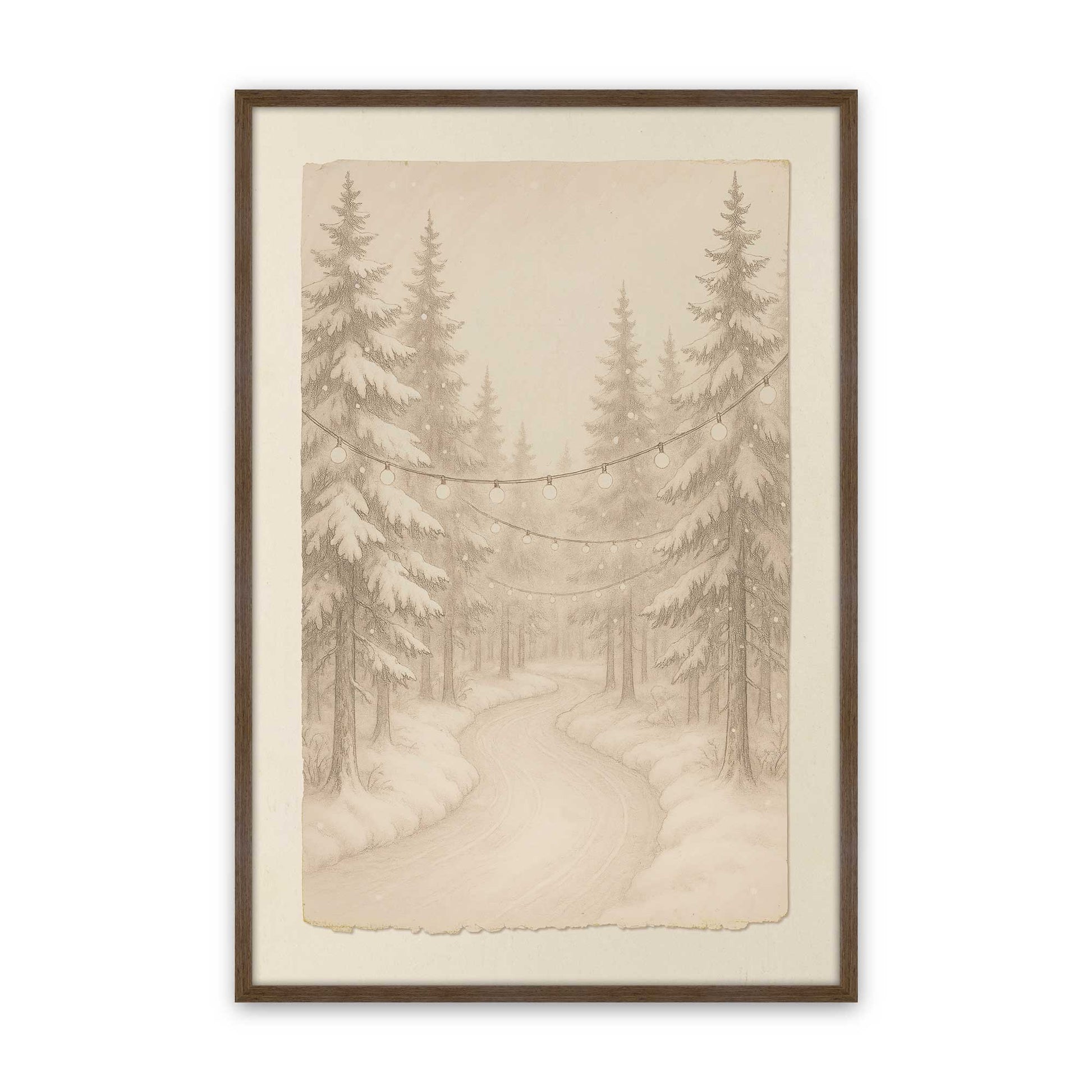 [Color:Walnut], Picture of art in a Walnut frame