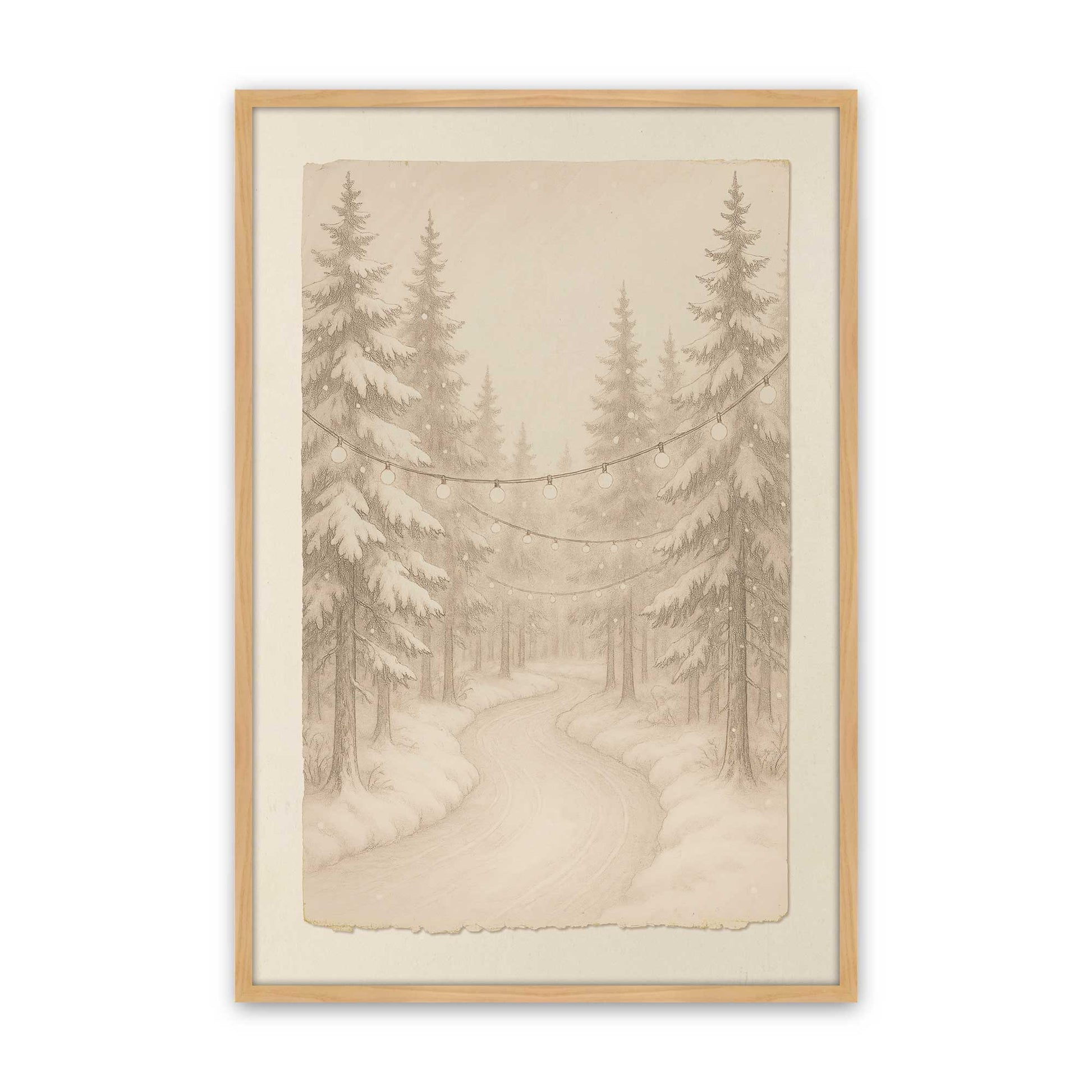 [Color:American Maple], Picture of art in an American Maple frame