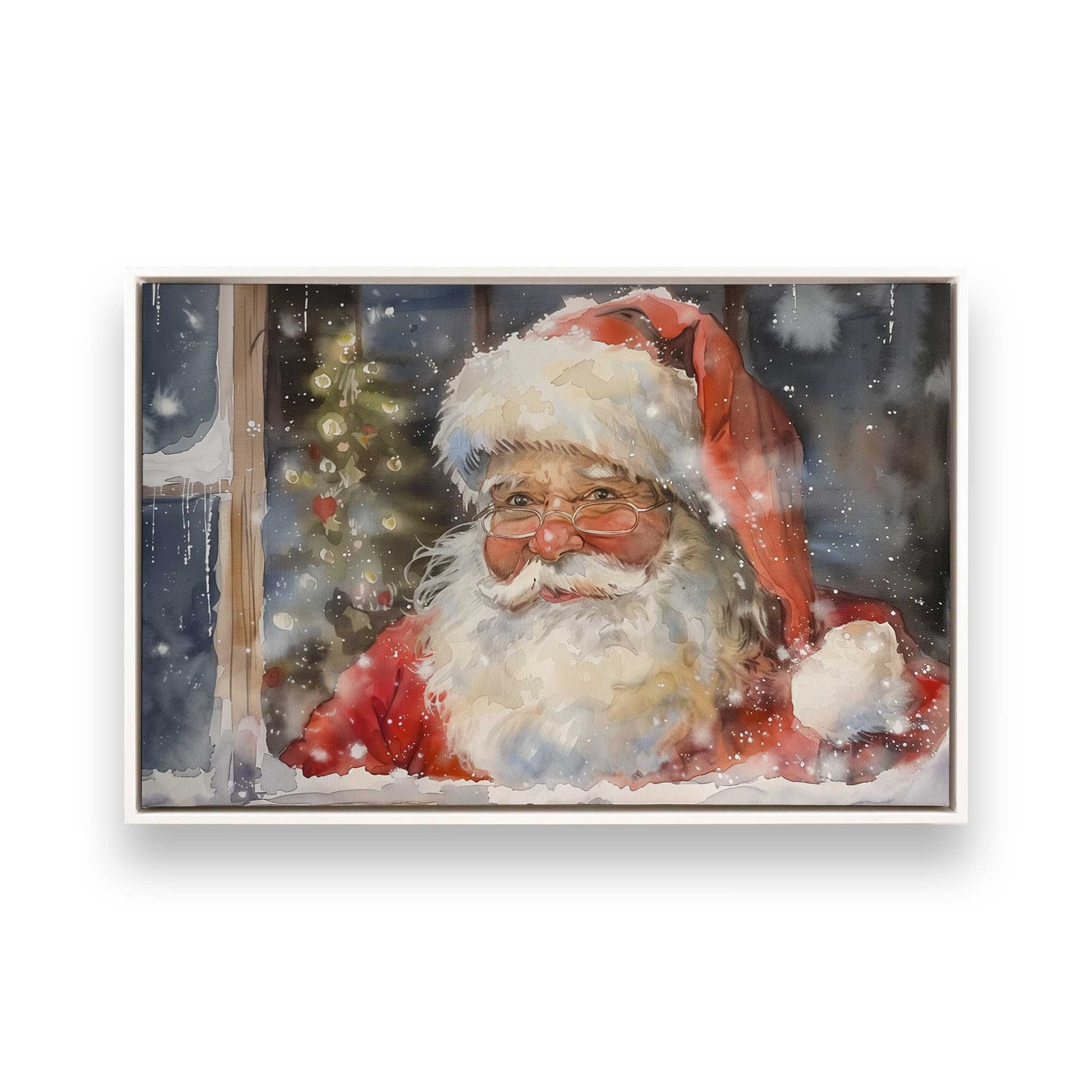 [Color:Opaque White], Picture of art in a White frame