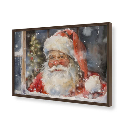 [Color:Brown], Picture of art in a Brown frame of the corner