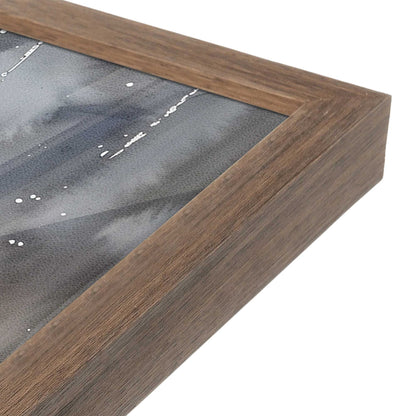 [Color:Walnut], Picture of art in a Walnut frame at an angle