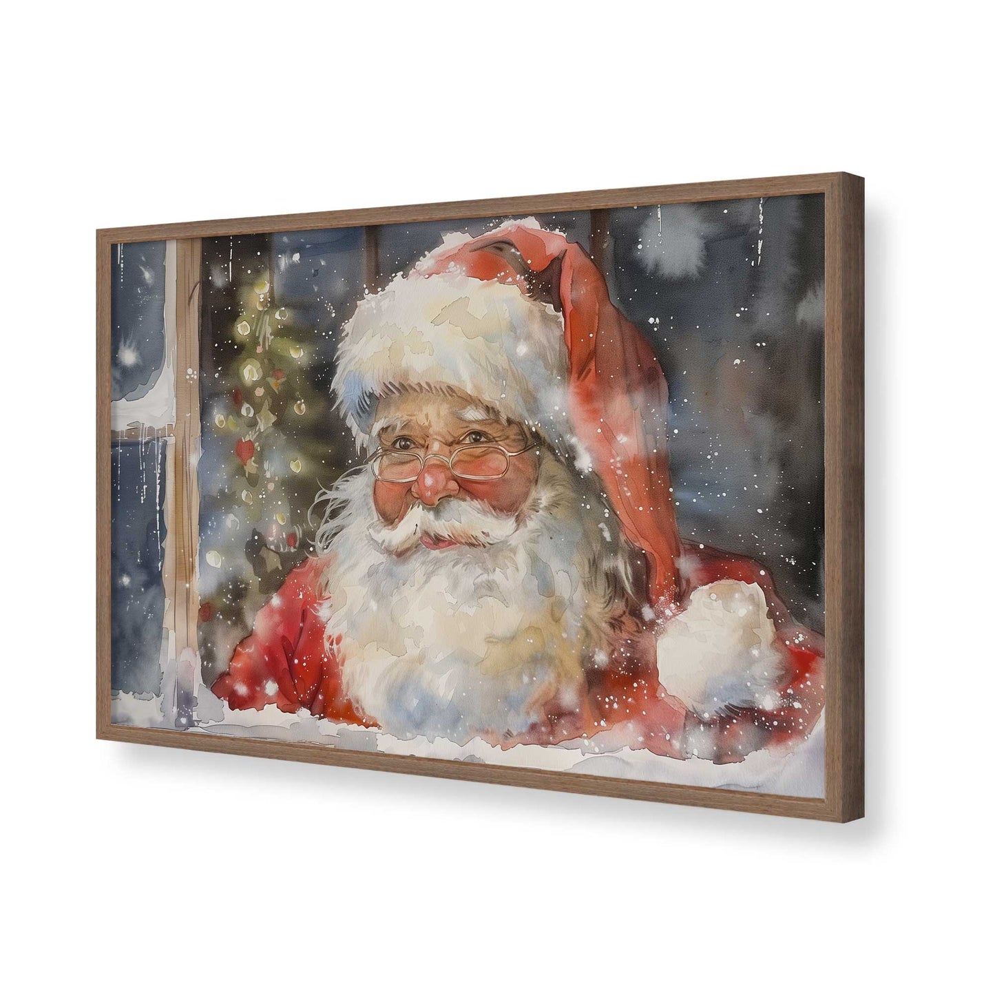 [Color:Walnut], Picture of art in a Walnut frame of the corner