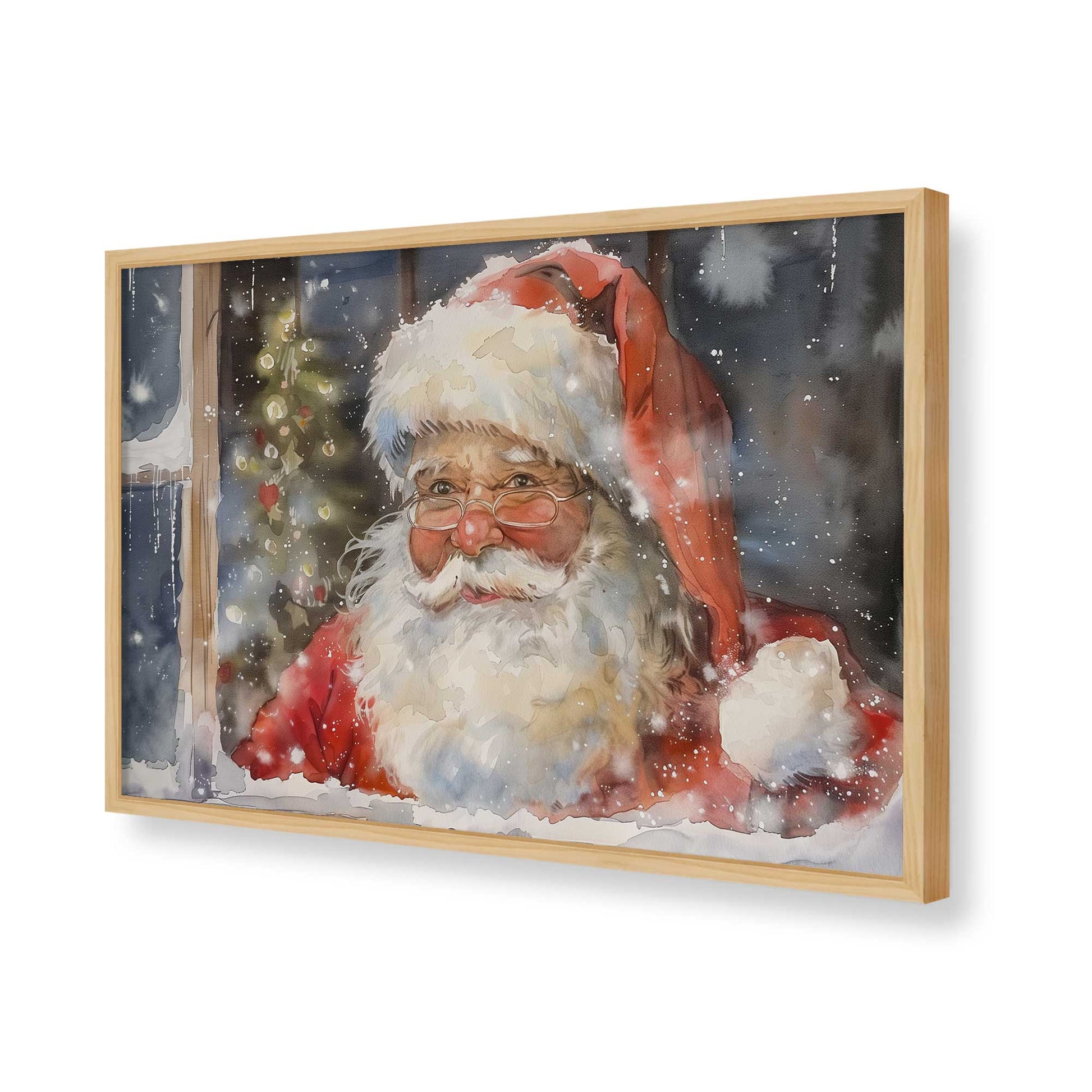 [Color:American Maple], Picture of art in a American Maple frame of the corner