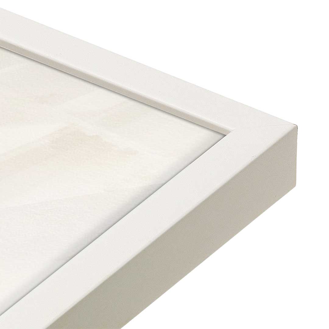 [Color:Opaque White], Picture of art in a Opaque White frame at an angle