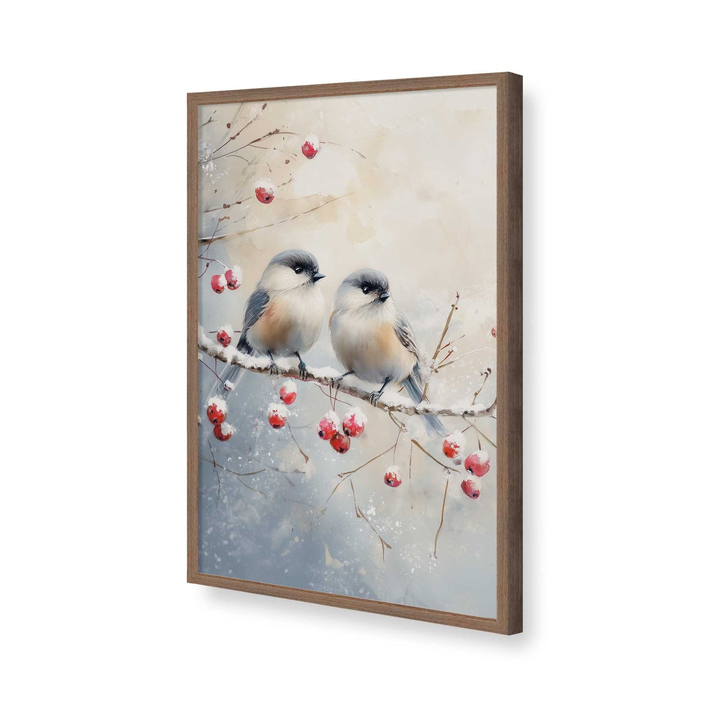 [Color:Walnut], Picture of art in a Walnut frame of the corner