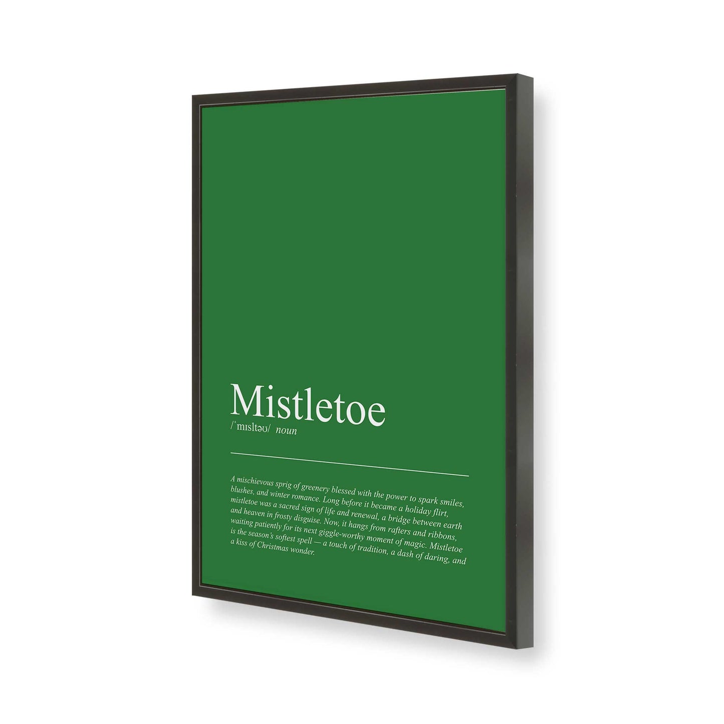 [Color:Satin Black], Picture of art in a Satin Black frame of the corner