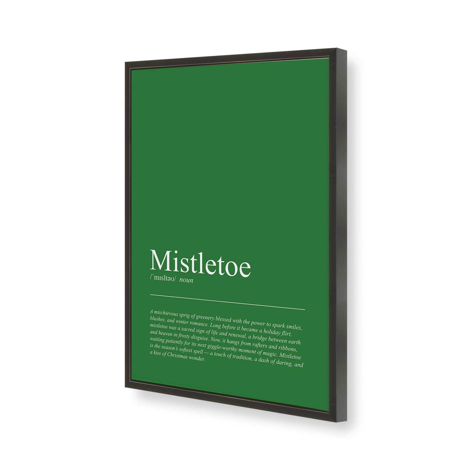 [Color:Satin Black], Picture of art in a Satin Black frame of the corner