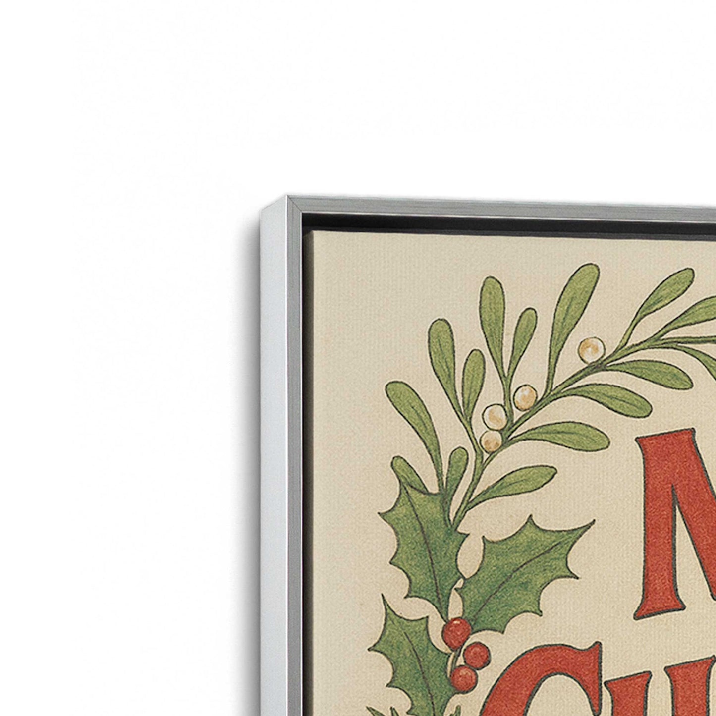 [Color:Polished Chrome], Picture of art in a Polished Chrome frame at an angle