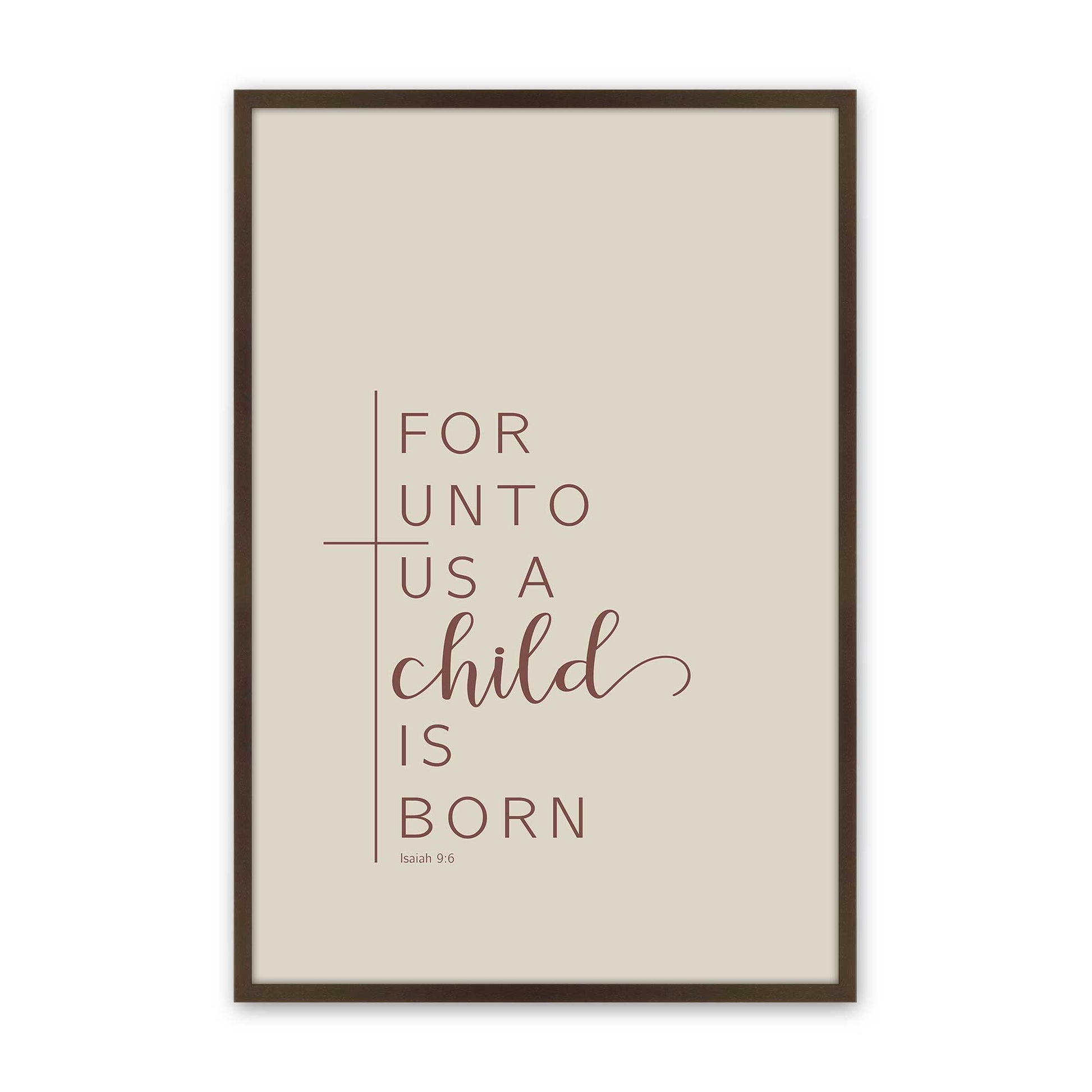 [Color:Brown], Picture of art in a Brown frame