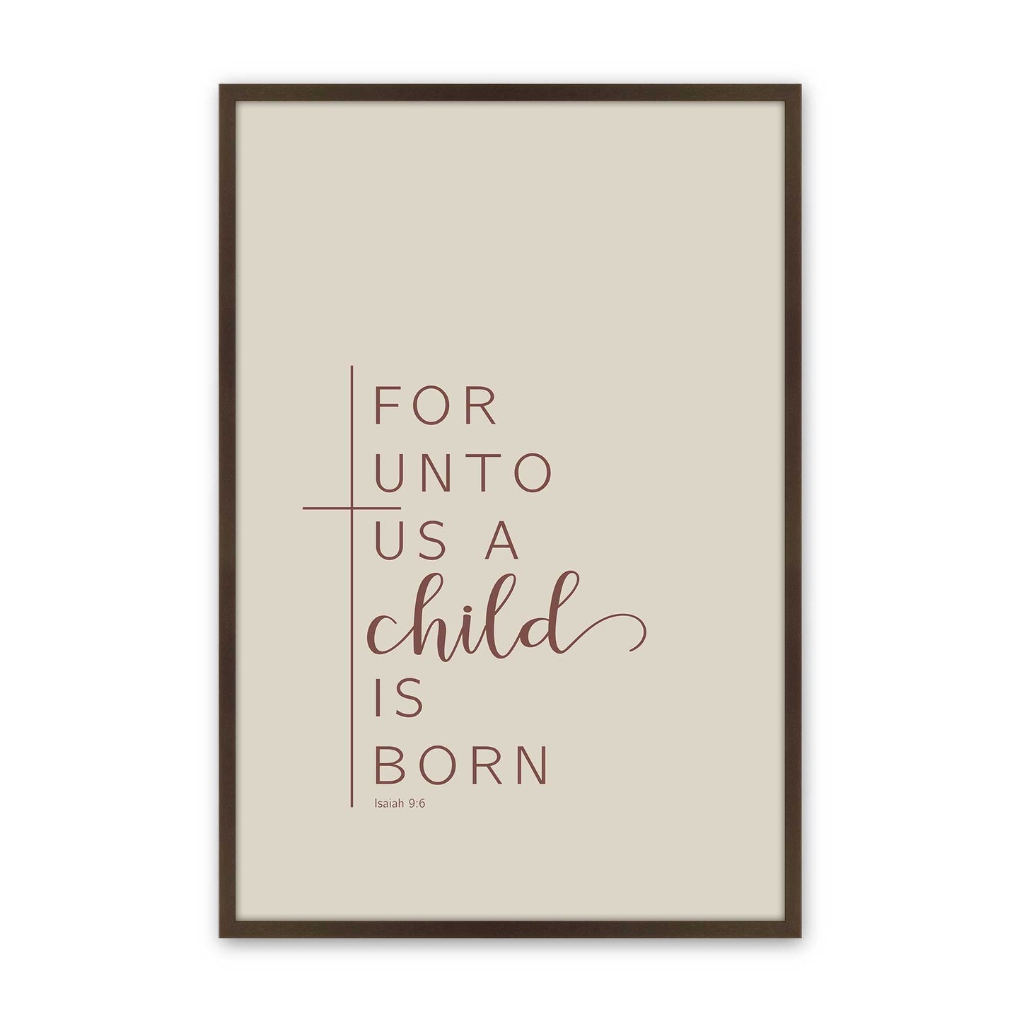 [Color:Belvinder Brown], Picture of art in a Belvinder Brown frame