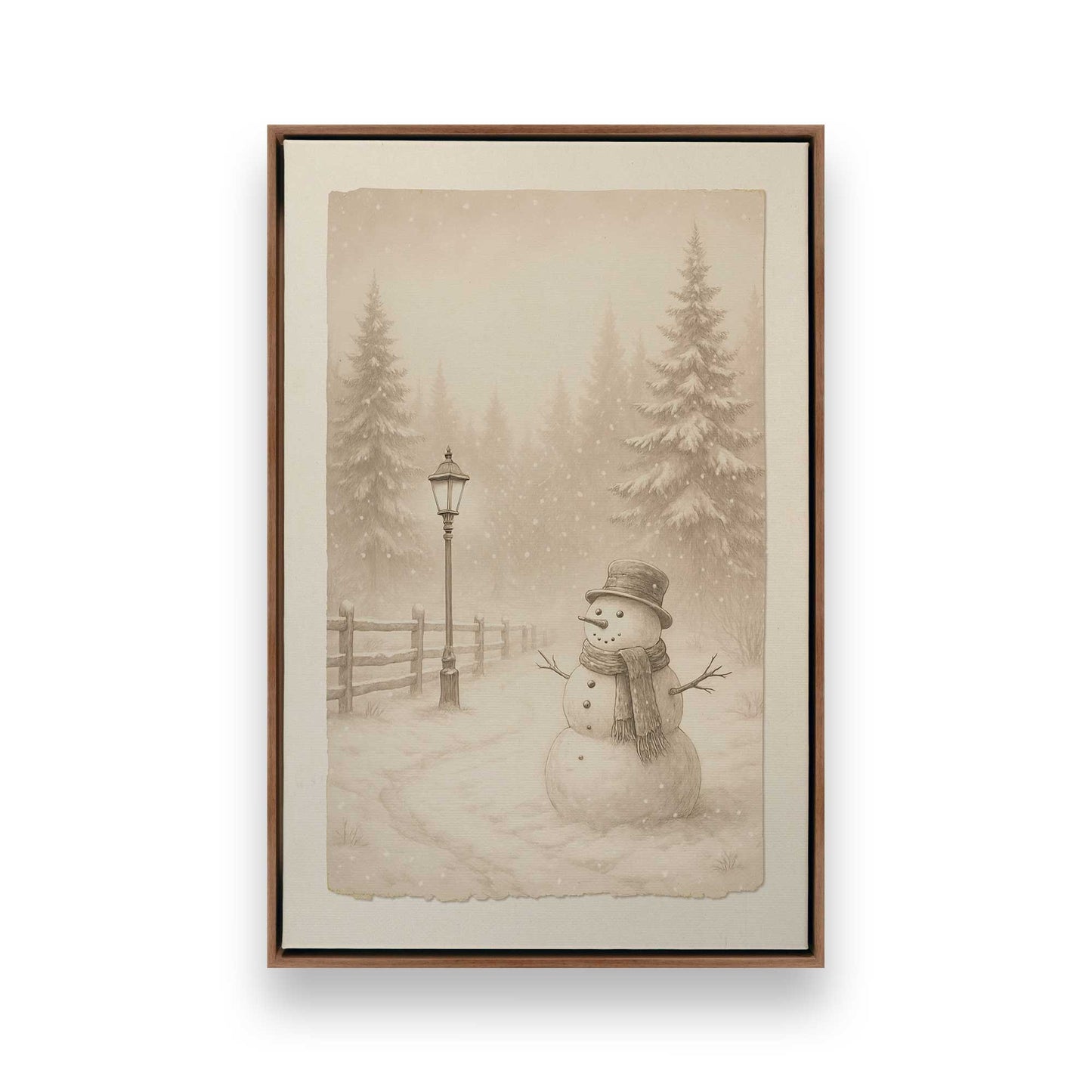 [Color:Walnut], Picture of art in a Walnut frame