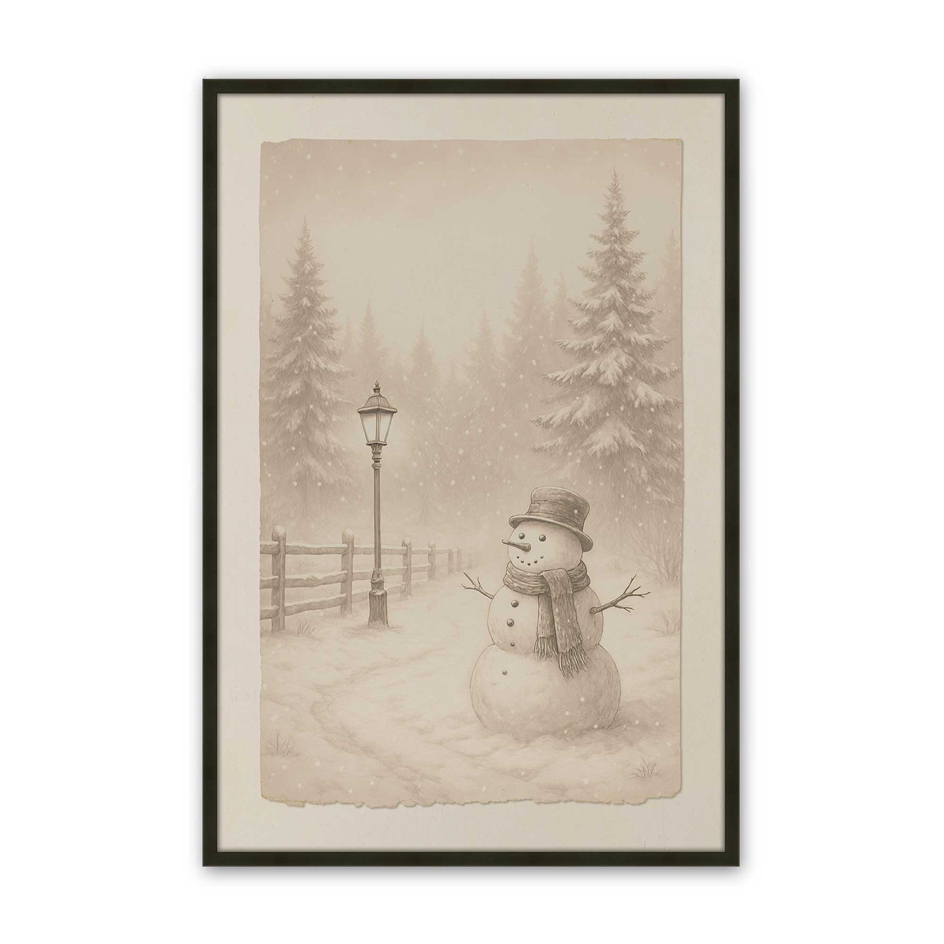 [Color:Satin Black], Picture of art in a Satin Black frame