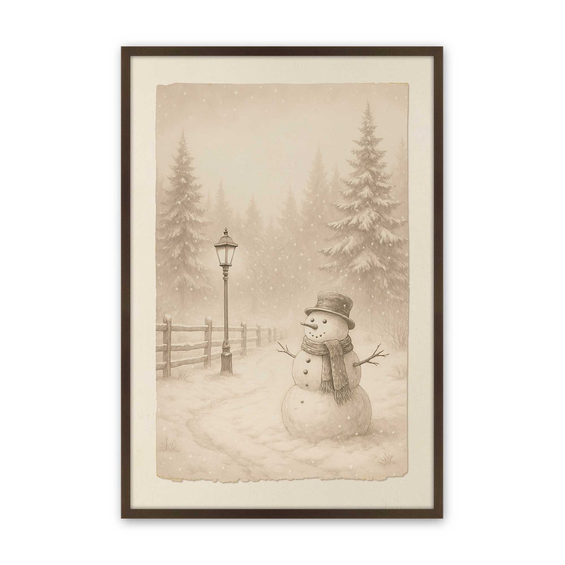 [Color:Belvinder Brown], Picture of art in a Belvinder Brown frame