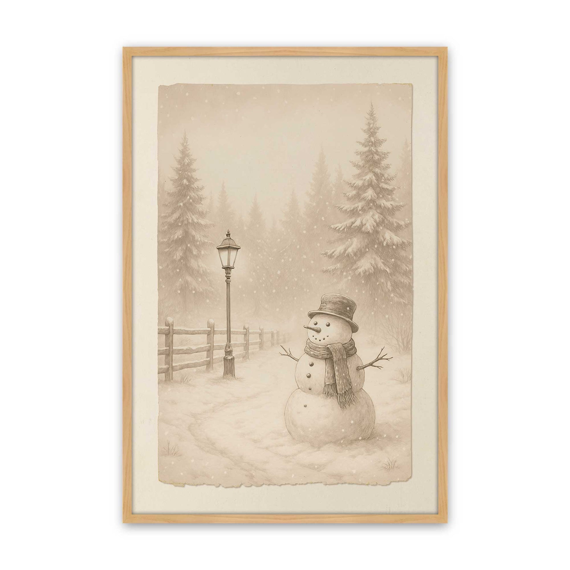 [Color:American Maple], Picture of art in an American Maple frame