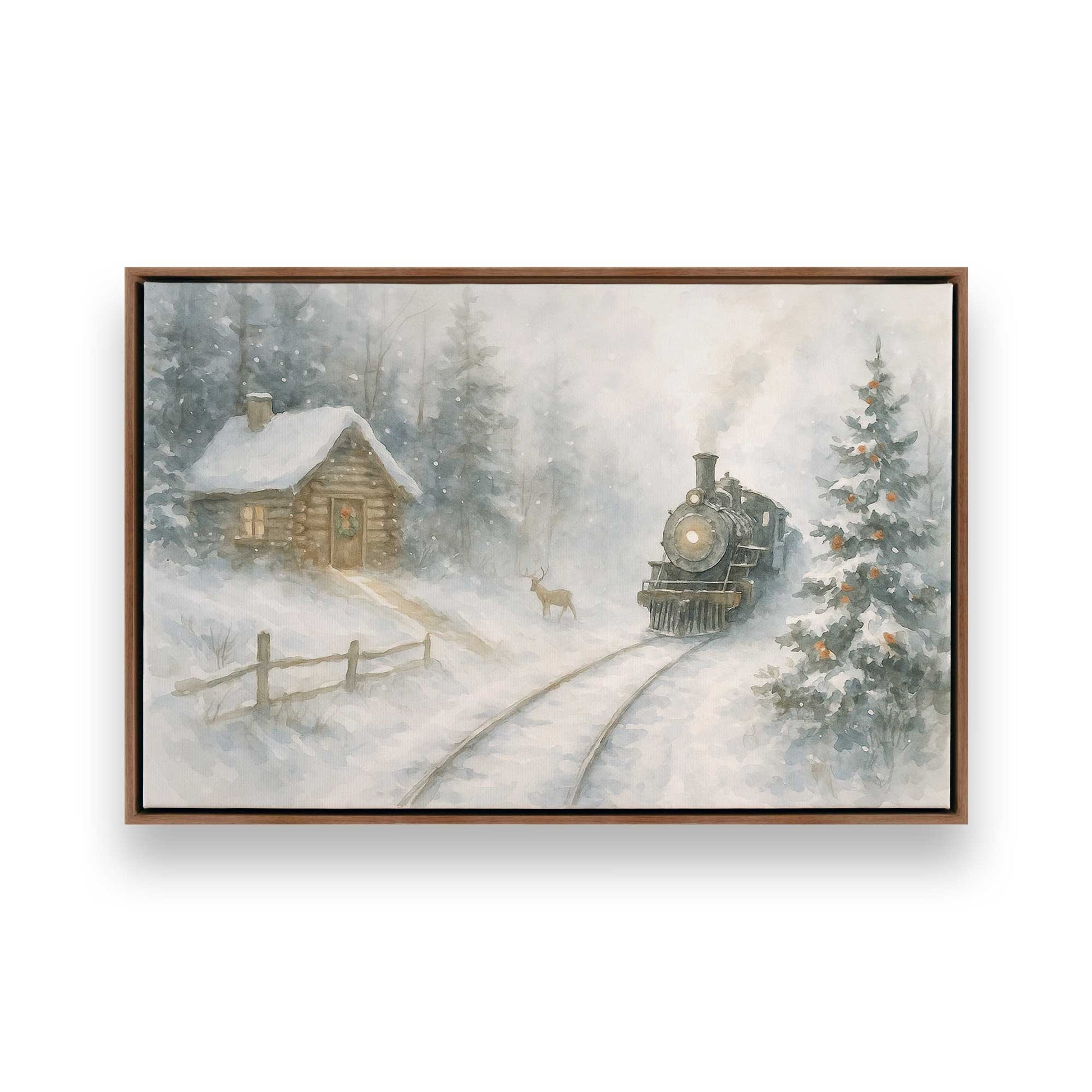 [Color:Walnut], Picture of art in a Walnut frame