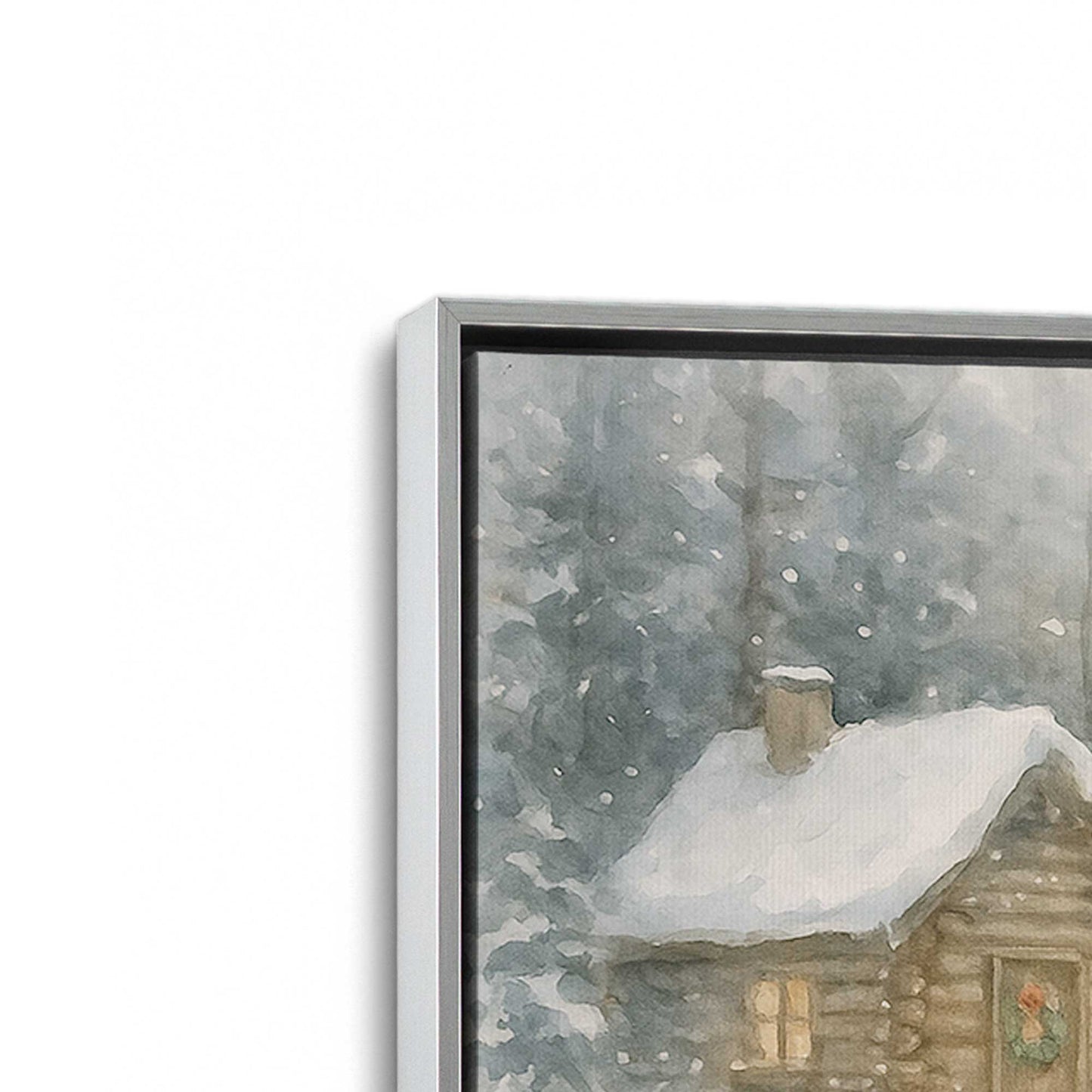 [Color:Polished Chrome], Picture of art in a Polished Chrome frame at an angle