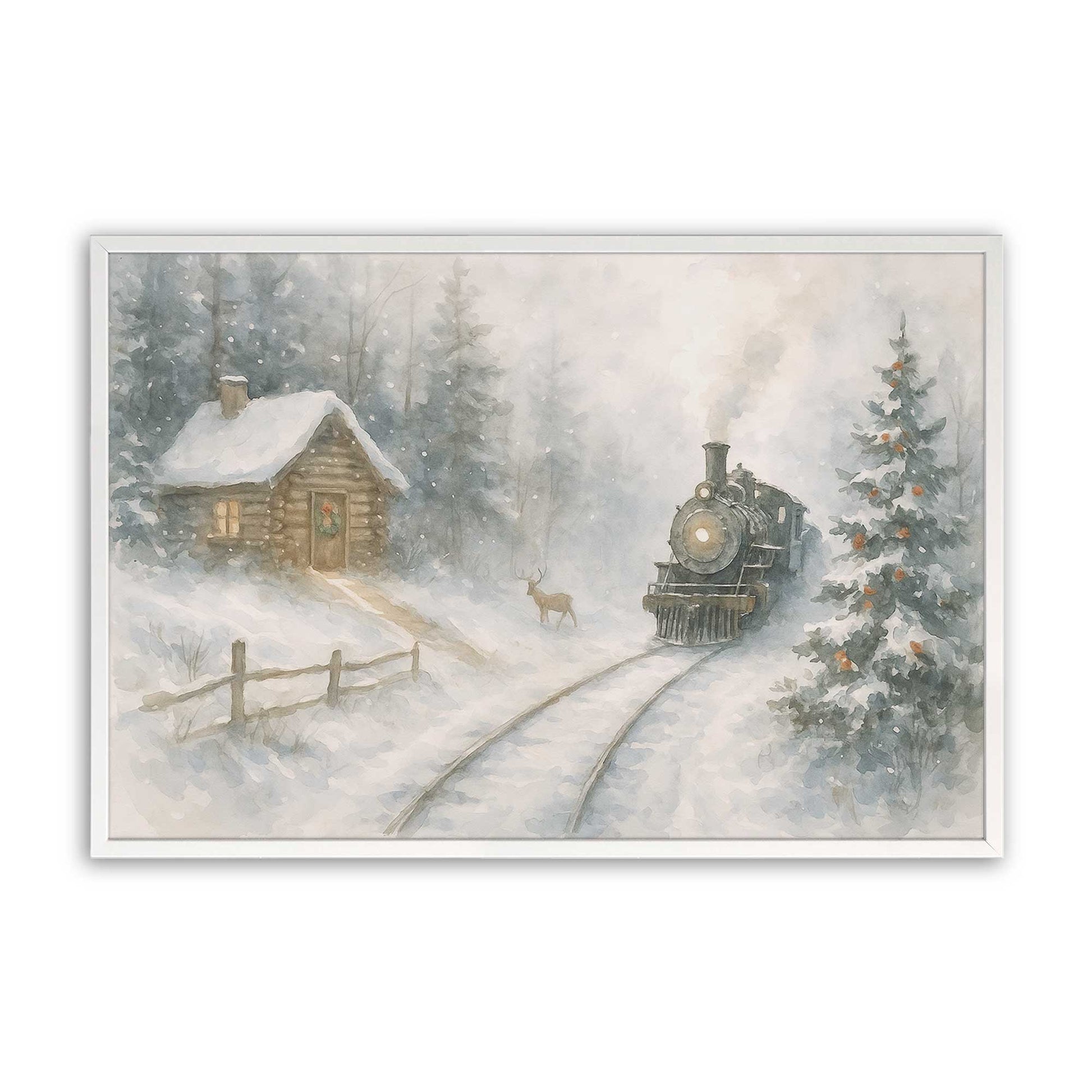 [Color:Opaque White], Picture of art in a Opaque White frame