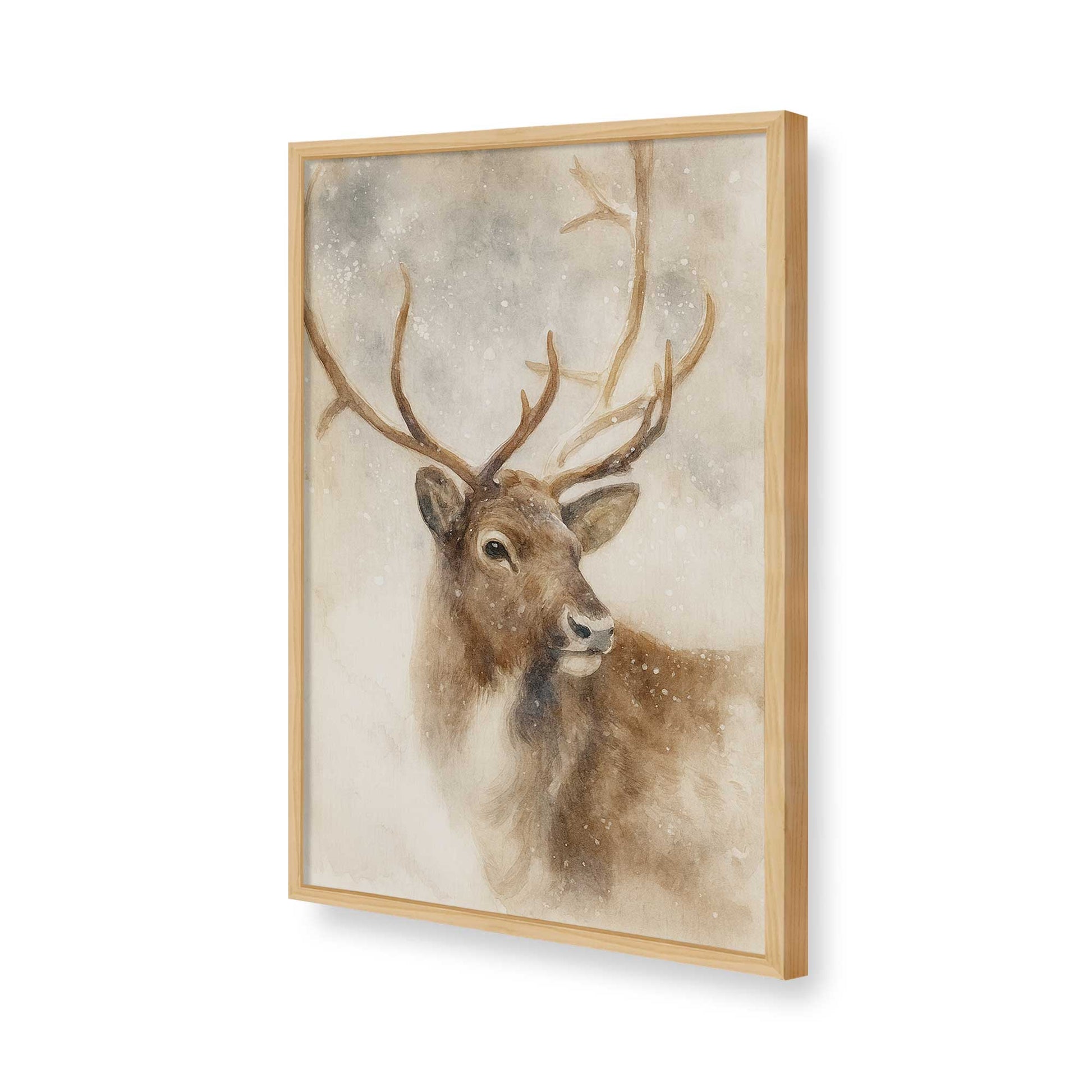 [Color:American Maple], Picture of art in a American Maple frame of the corner