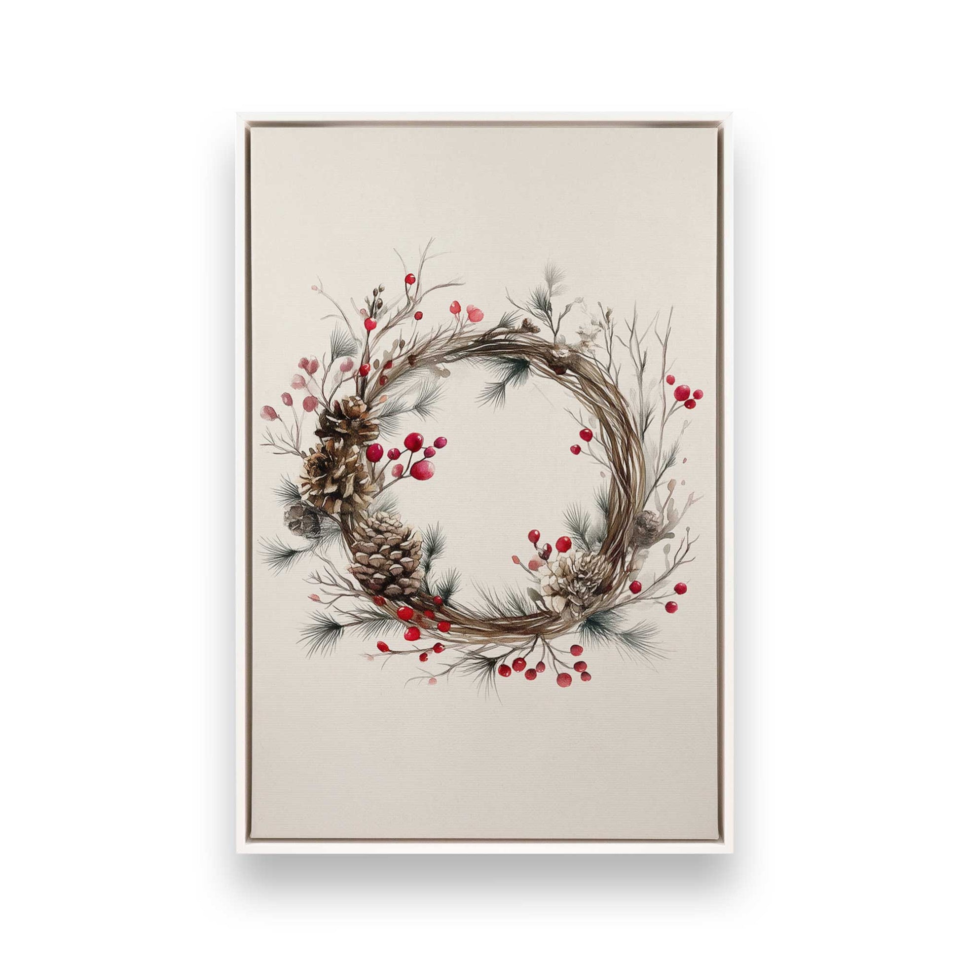 [Color:Opaque White], Picture of art in a White frame