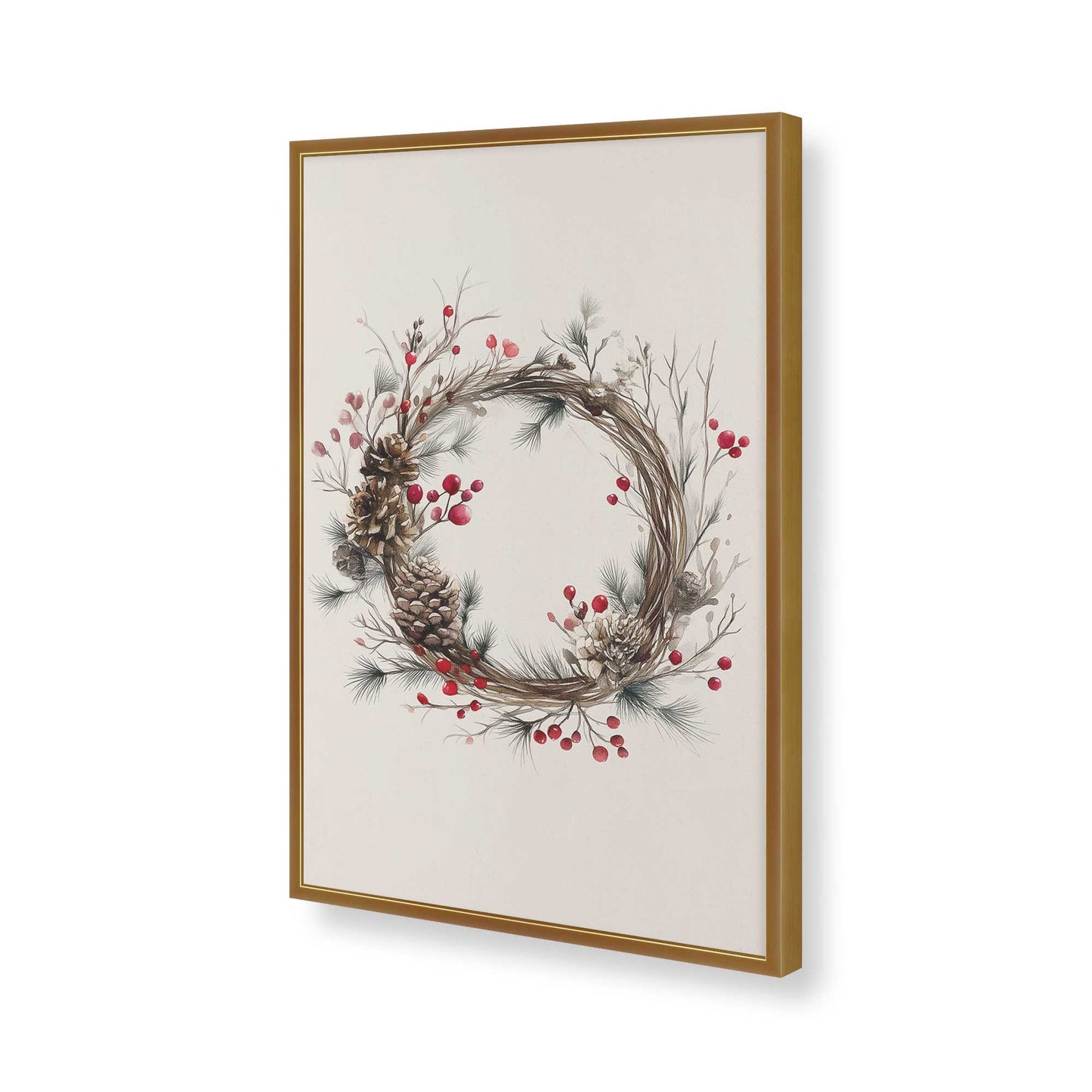 [Color:Polished Gold], Picture of art in a Polished Gold frame of the corner