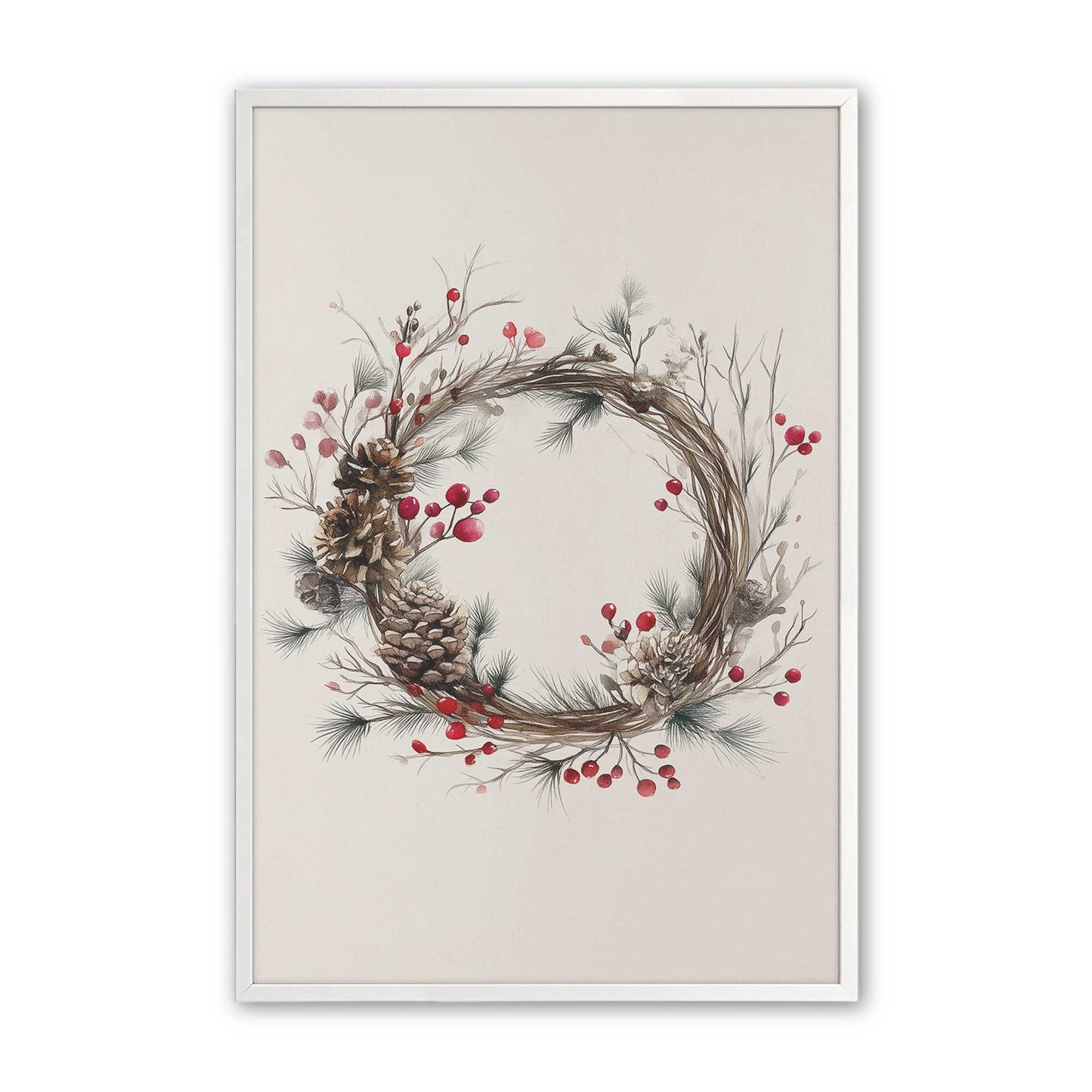 [Color:Opaque White], Picture of art in an Opaque White frame