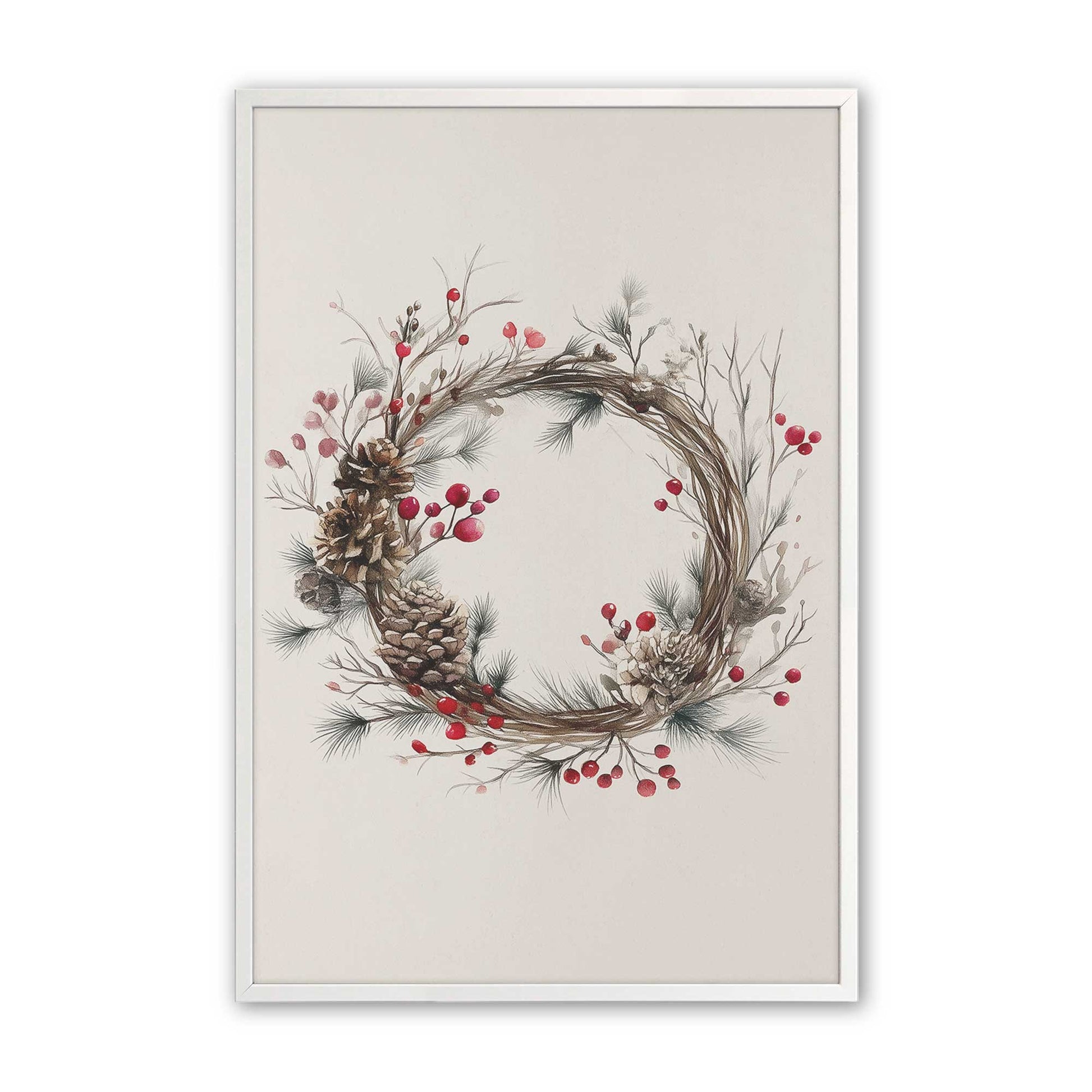 [Color:Opaque White], Picture of art in an Opaque White frame