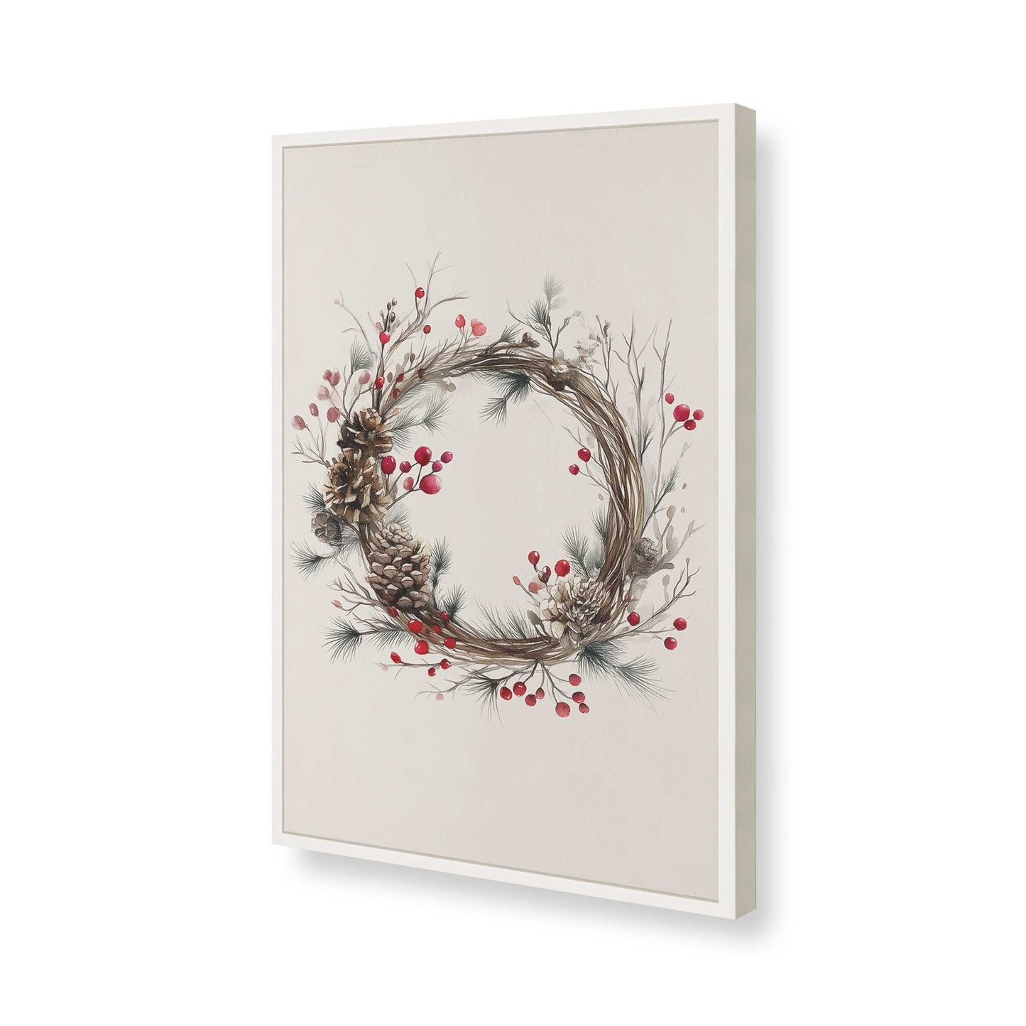 [Color:Opaque White], Picture of art in a Opaque White frame of the corner