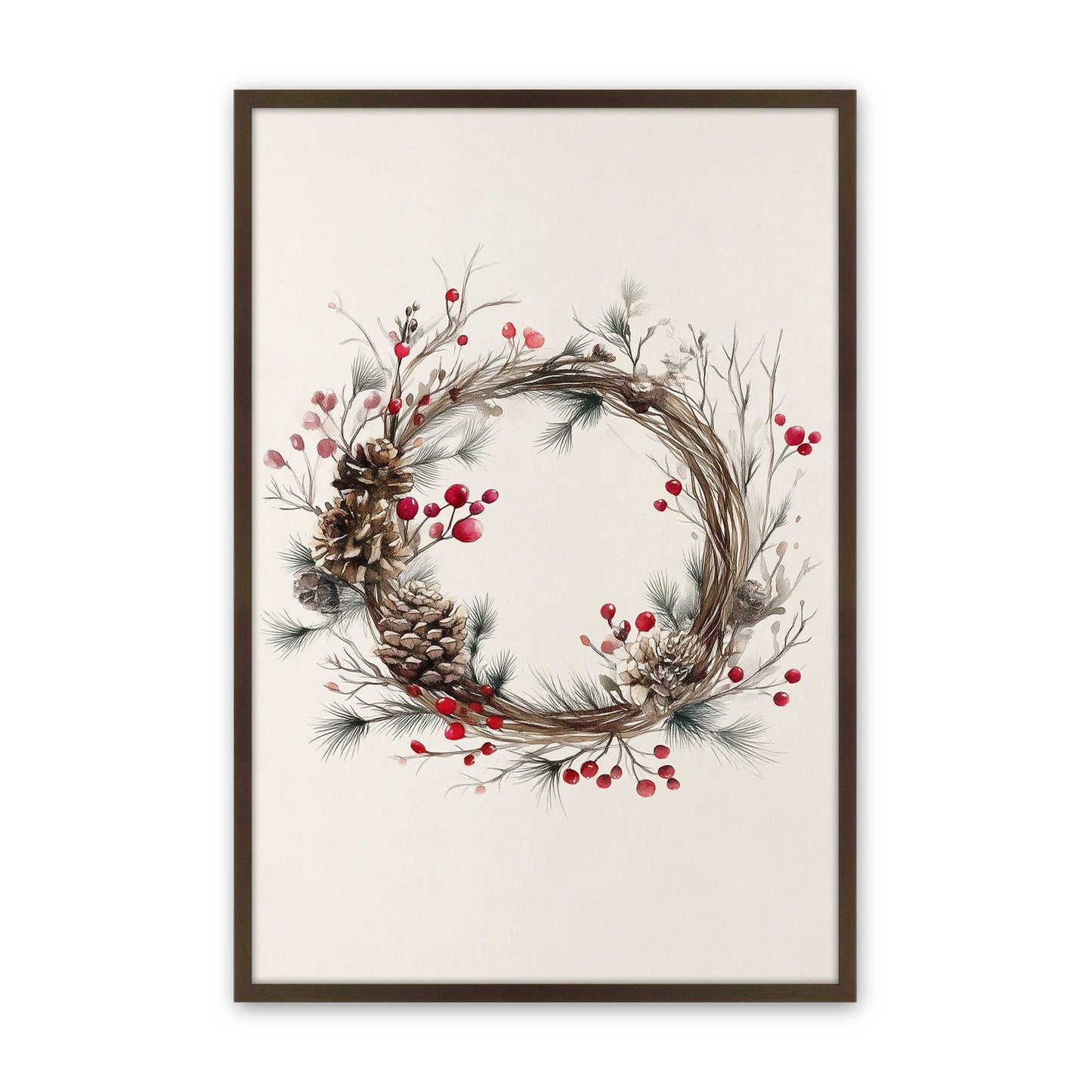 [Color:Belvinder Brown], Picture of art in a Belvinder Brown frame