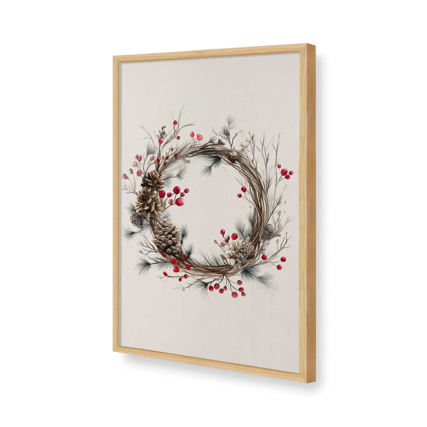 [Color:American Maple], Picture of art in a American Maple frame of the corner