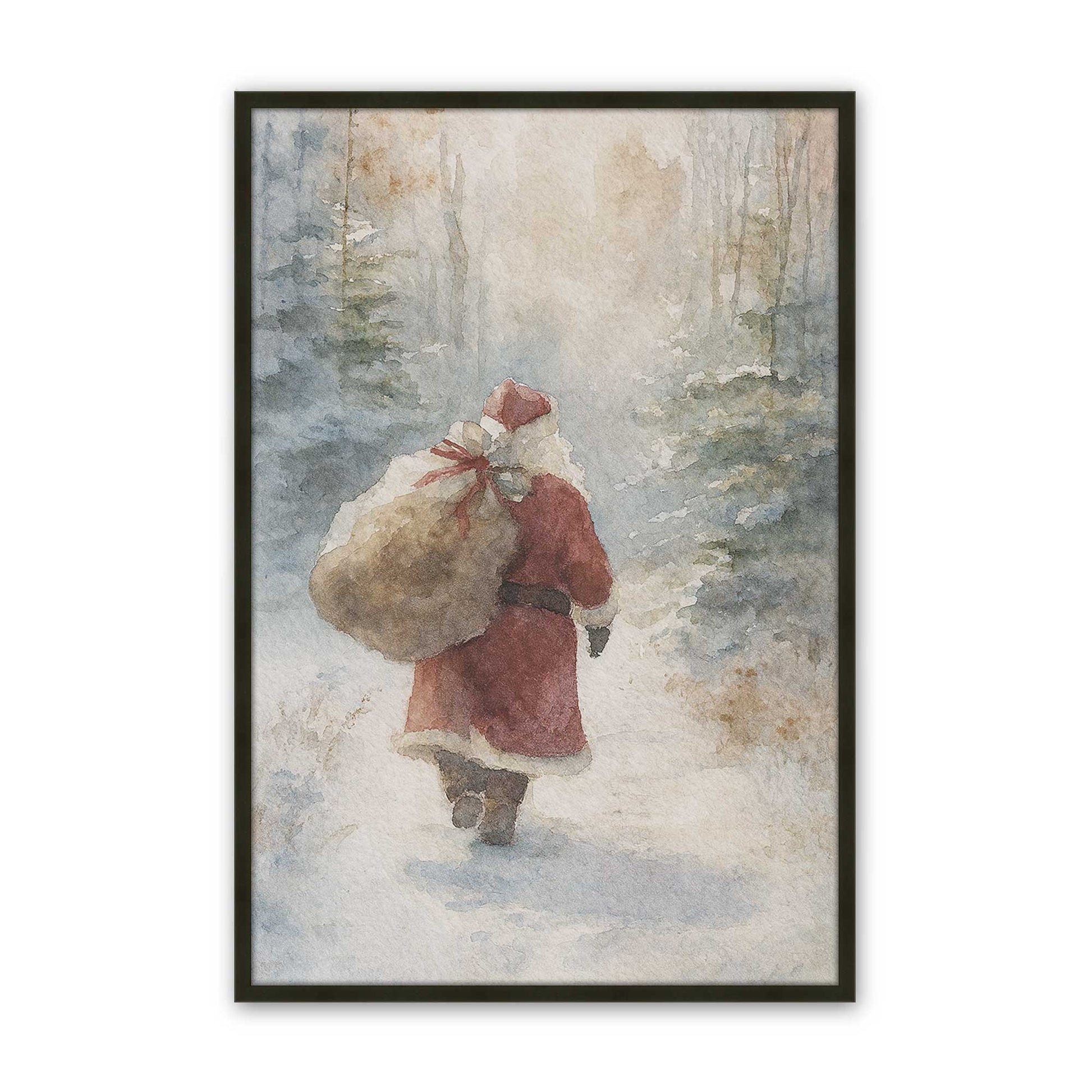 [Color:Satin Black], Picture of art in a Satin Black frame