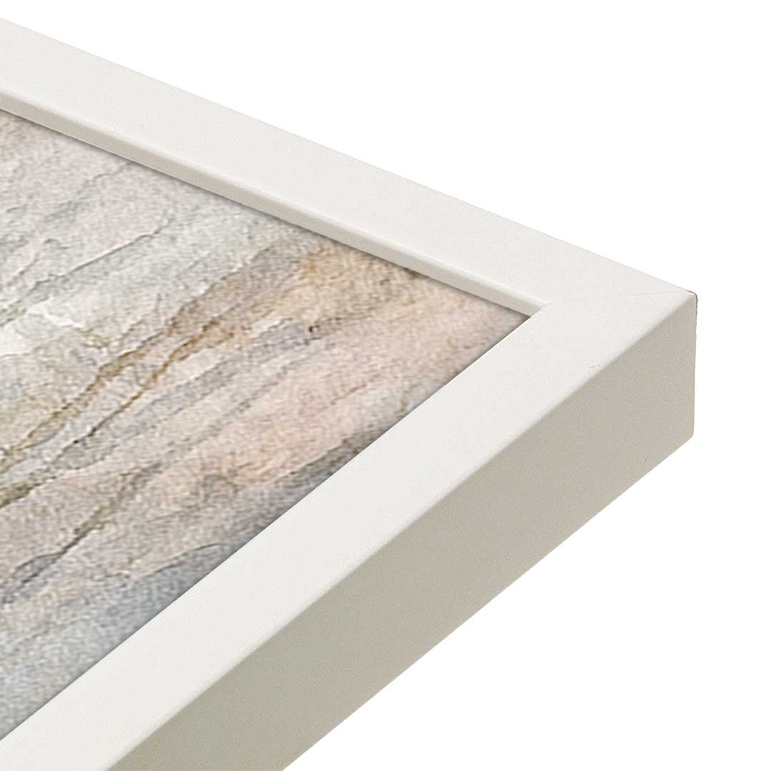[Color:Opaque White], Picture of art in a Opaque White frame at an angle
