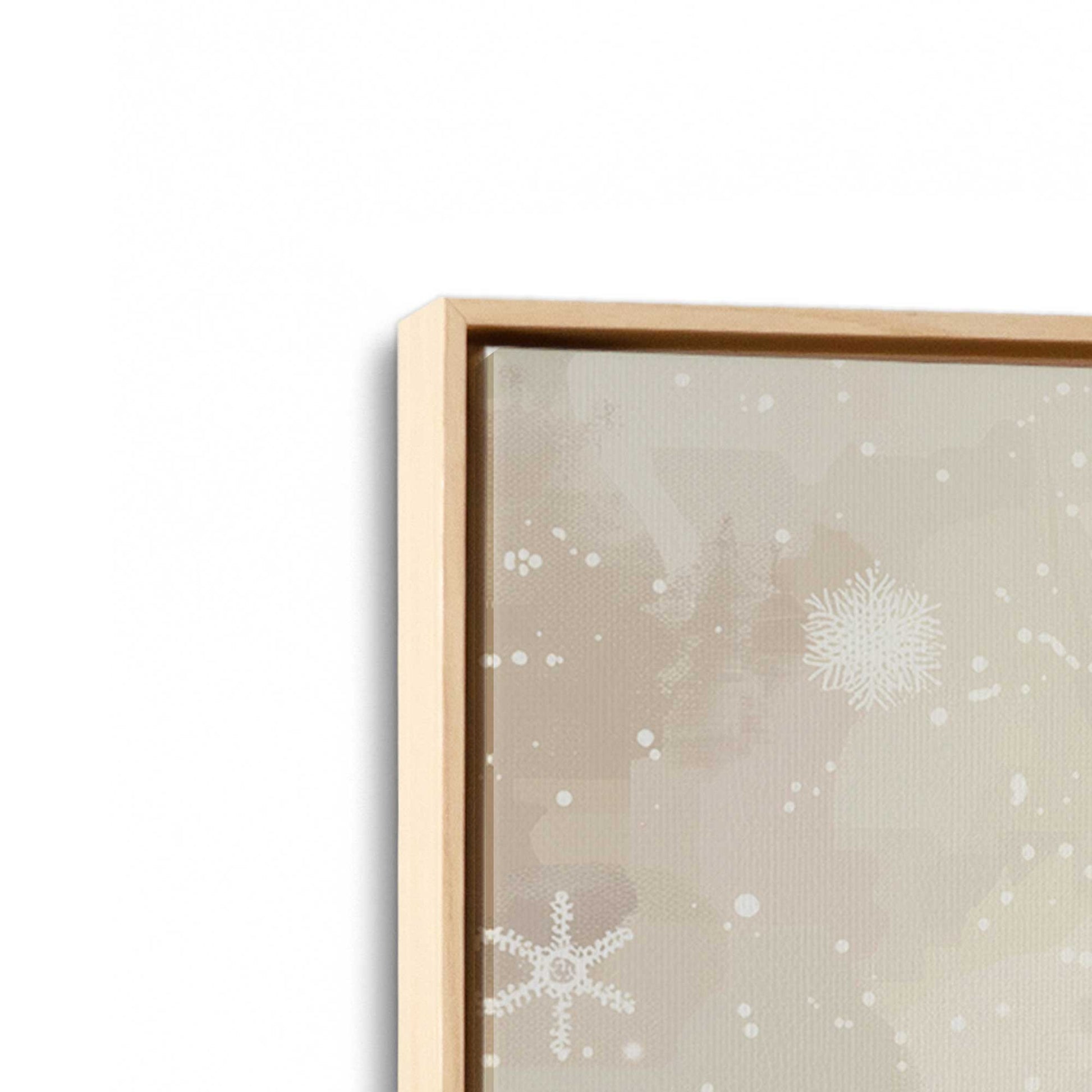 [Color:American Maple], Picture of art in a American Maple frame at an angle