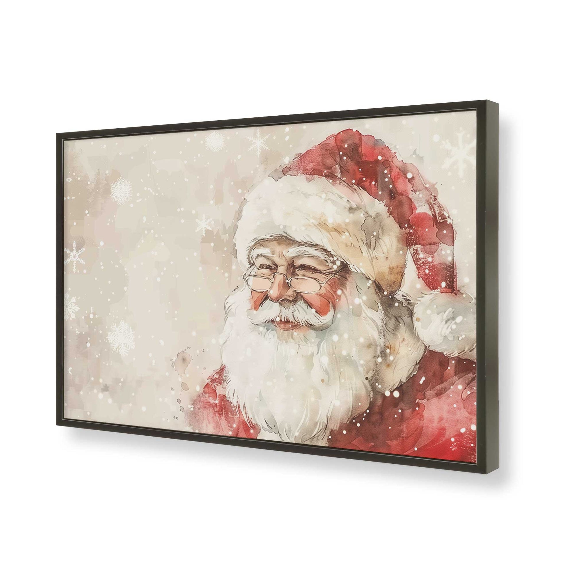 [Color:Satin Black], Picture of art in a Satin Black frame of the corner